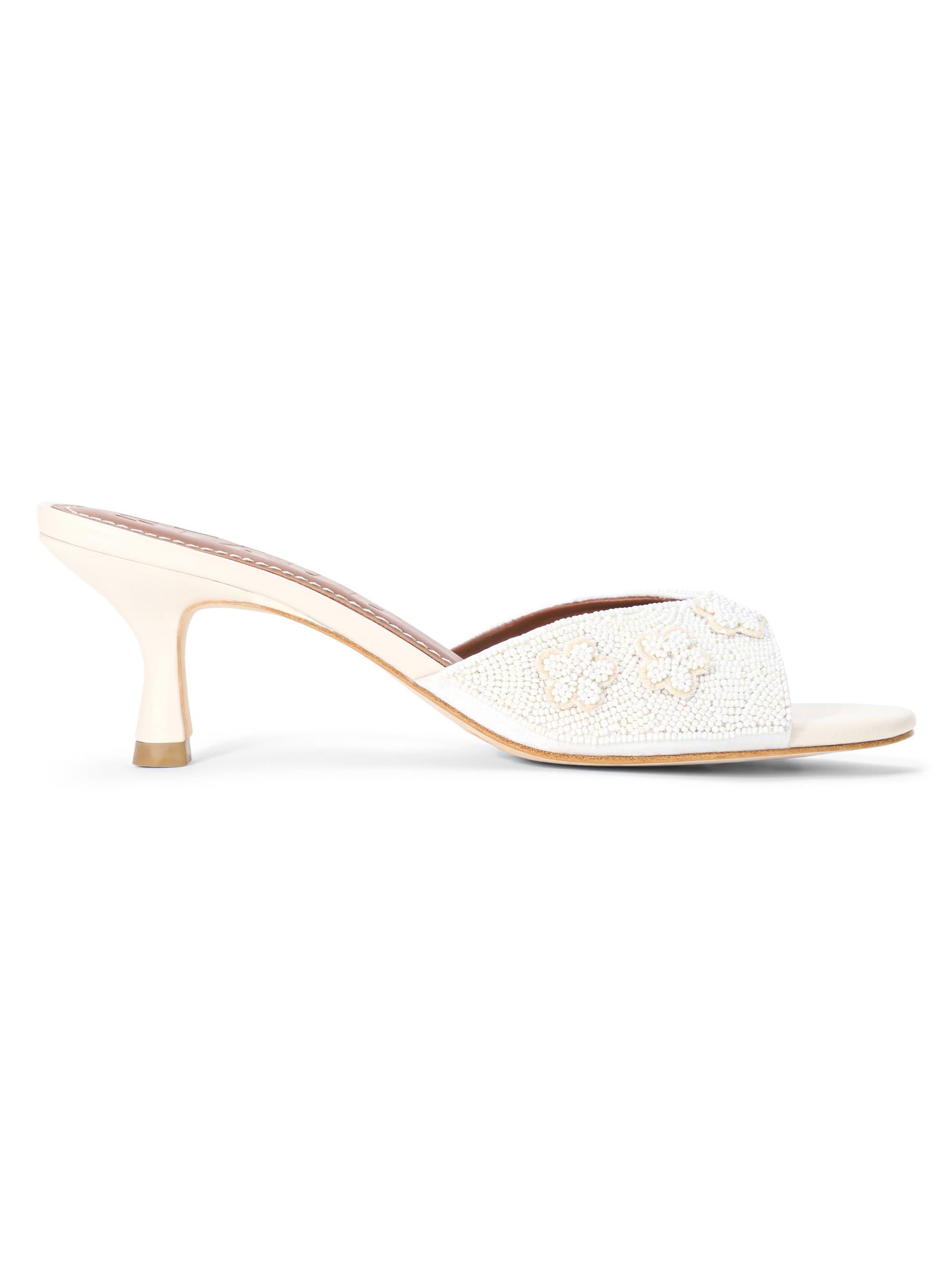 Staud Women's Brigitte 60MM Floral-Beaded Mules - Garden Party