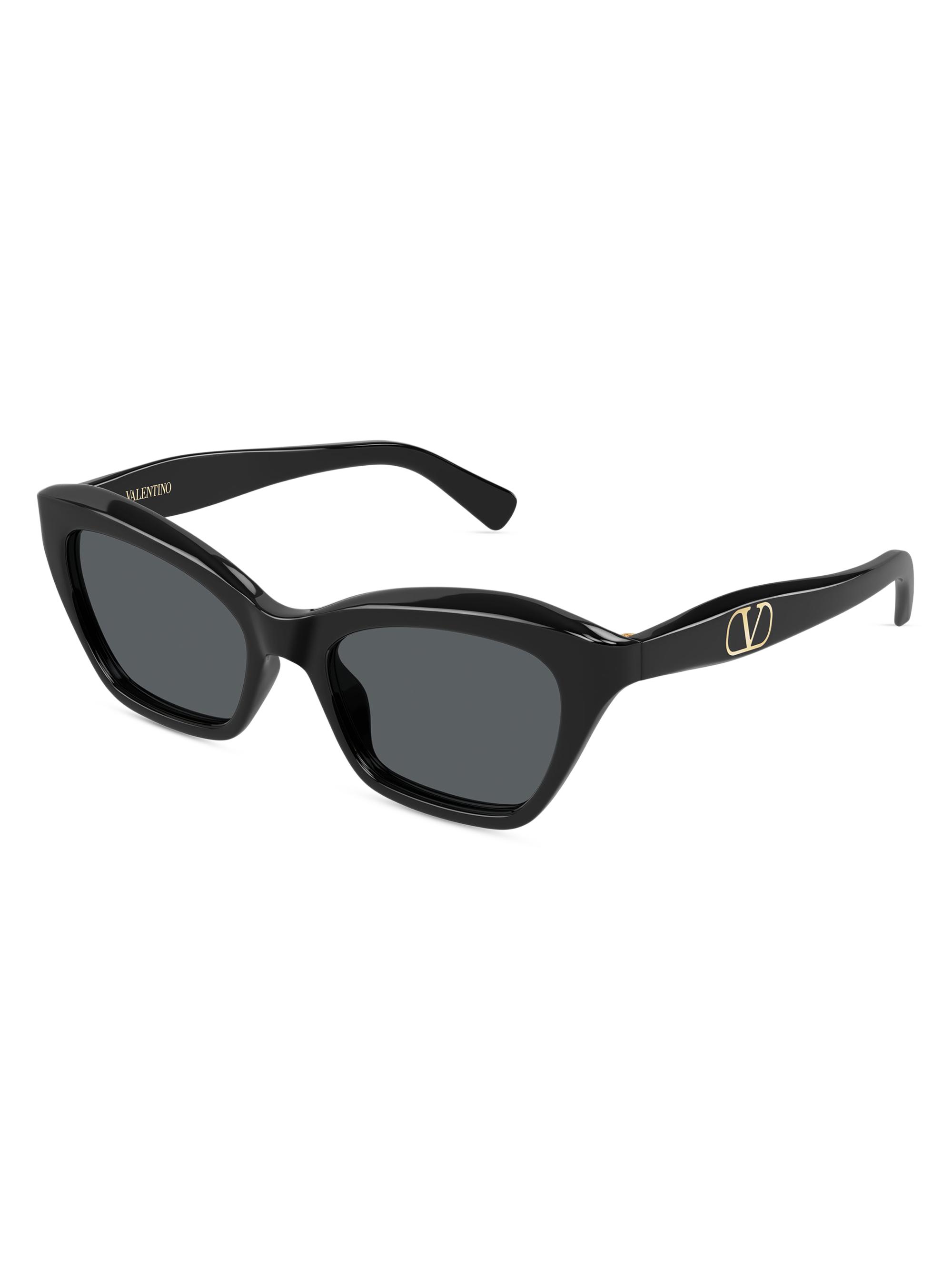Valentino Garavani Bejewelled 53MM Oval Sunglasses | Saks Fifth Avenue