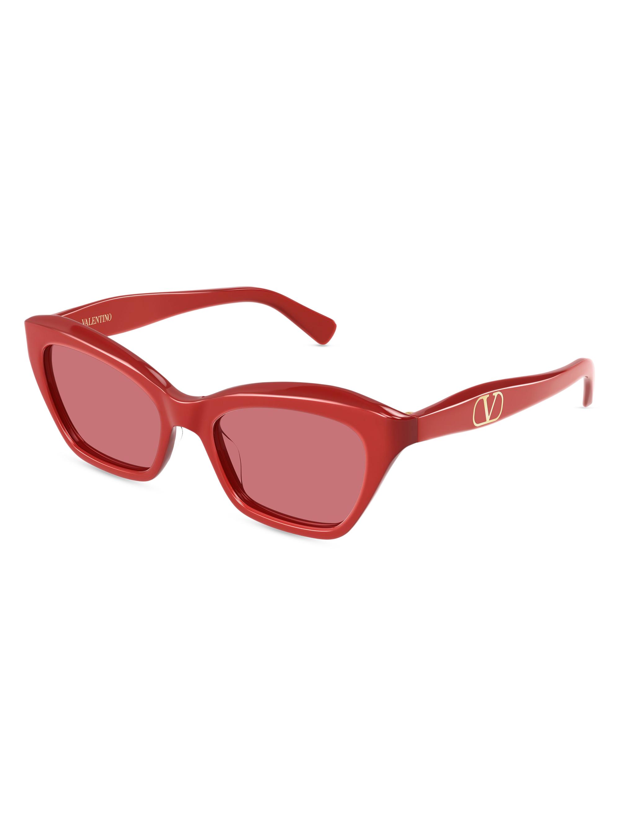 Valentino Women's Dauphin 52MM Cat-Eye Sunglasses - Red