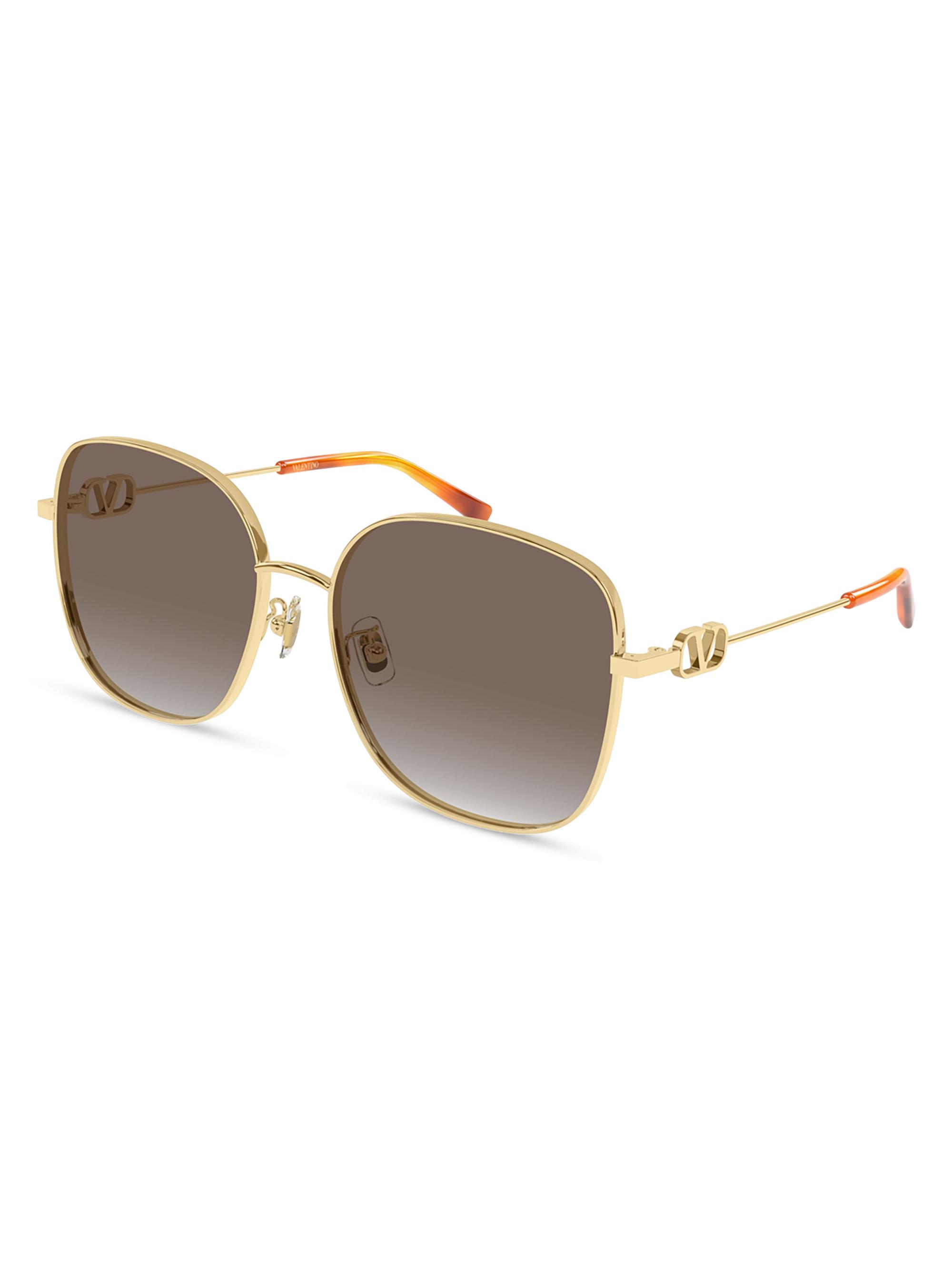 Valentino Garavani Women's 59MM Square Sunglasses - Gold Brown