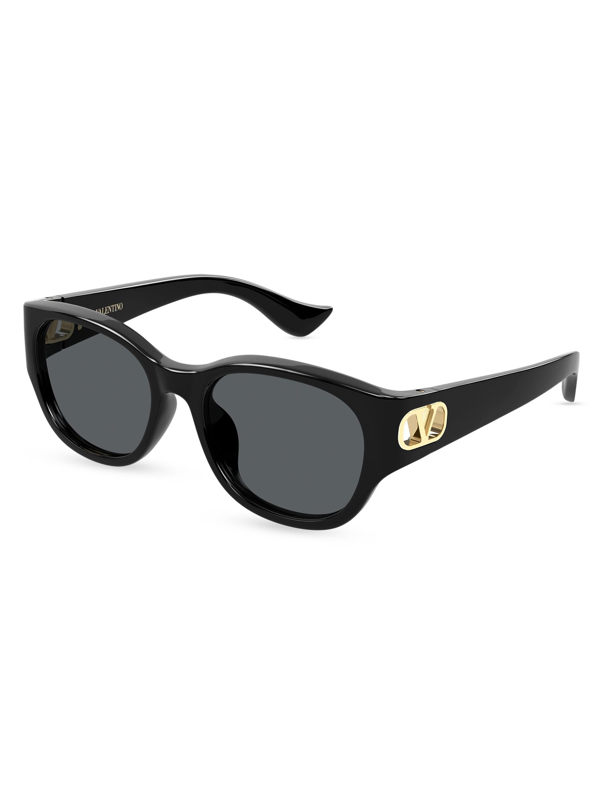Valentino Garavani Women's Vain Light 55MM Square Sunglasses - Black