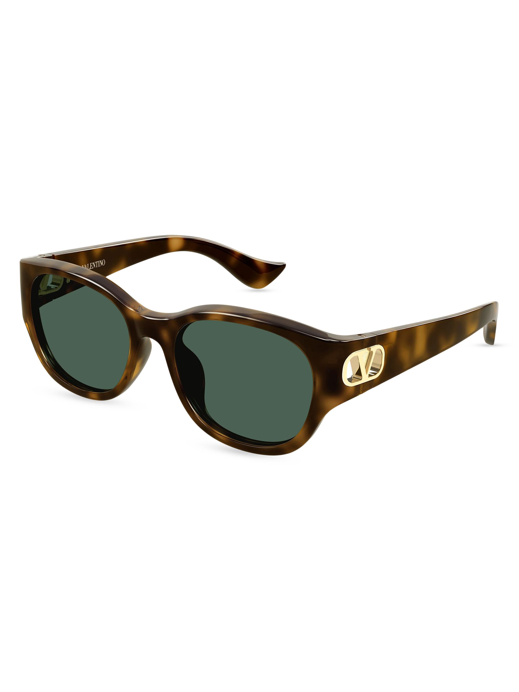 Valentino Women's Vain Light 55MM Square Sunglasses - Brown Green