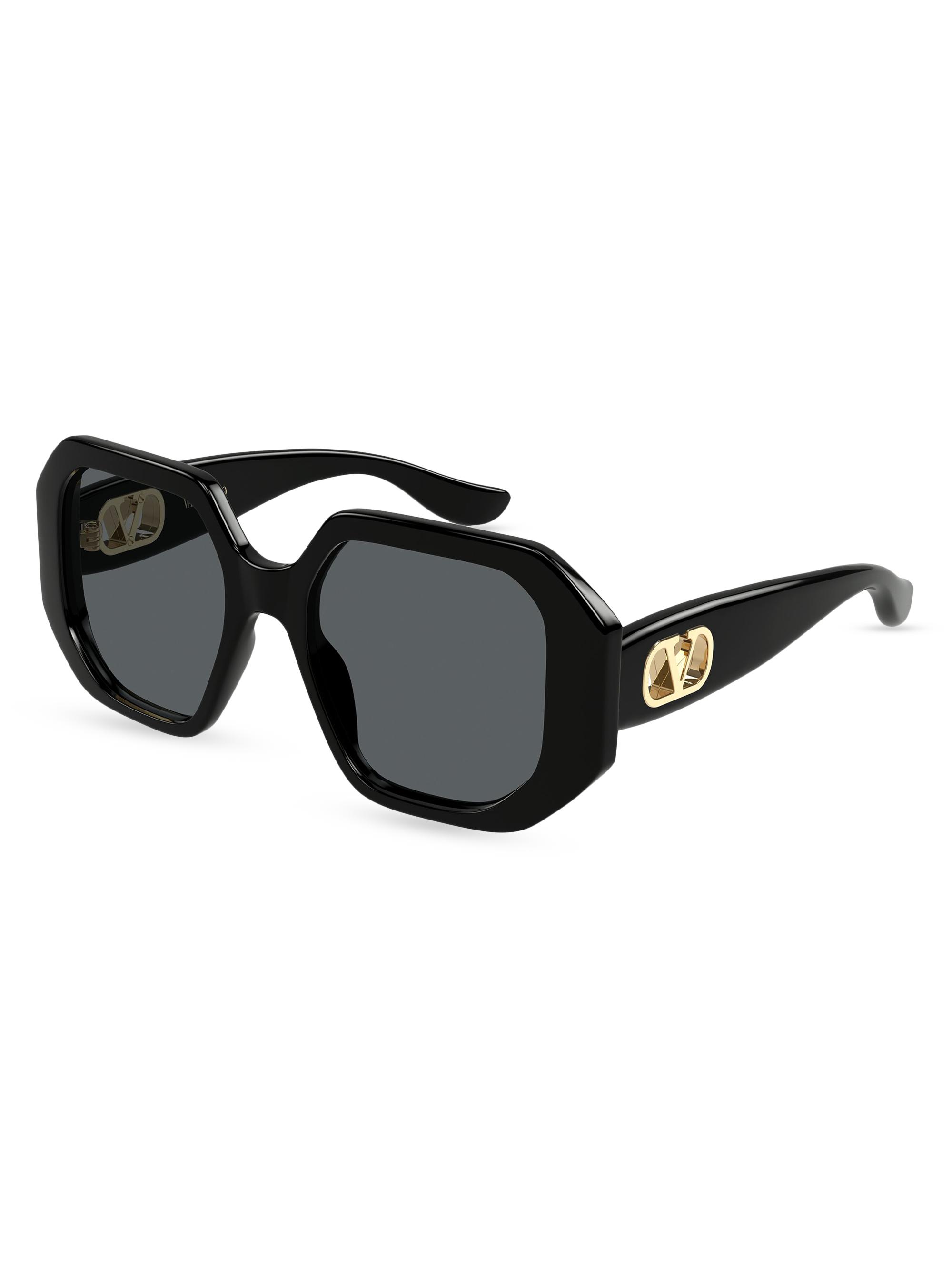 Valentino Garavani Vain Bold 55MM Geometric Sunglasses | Saks