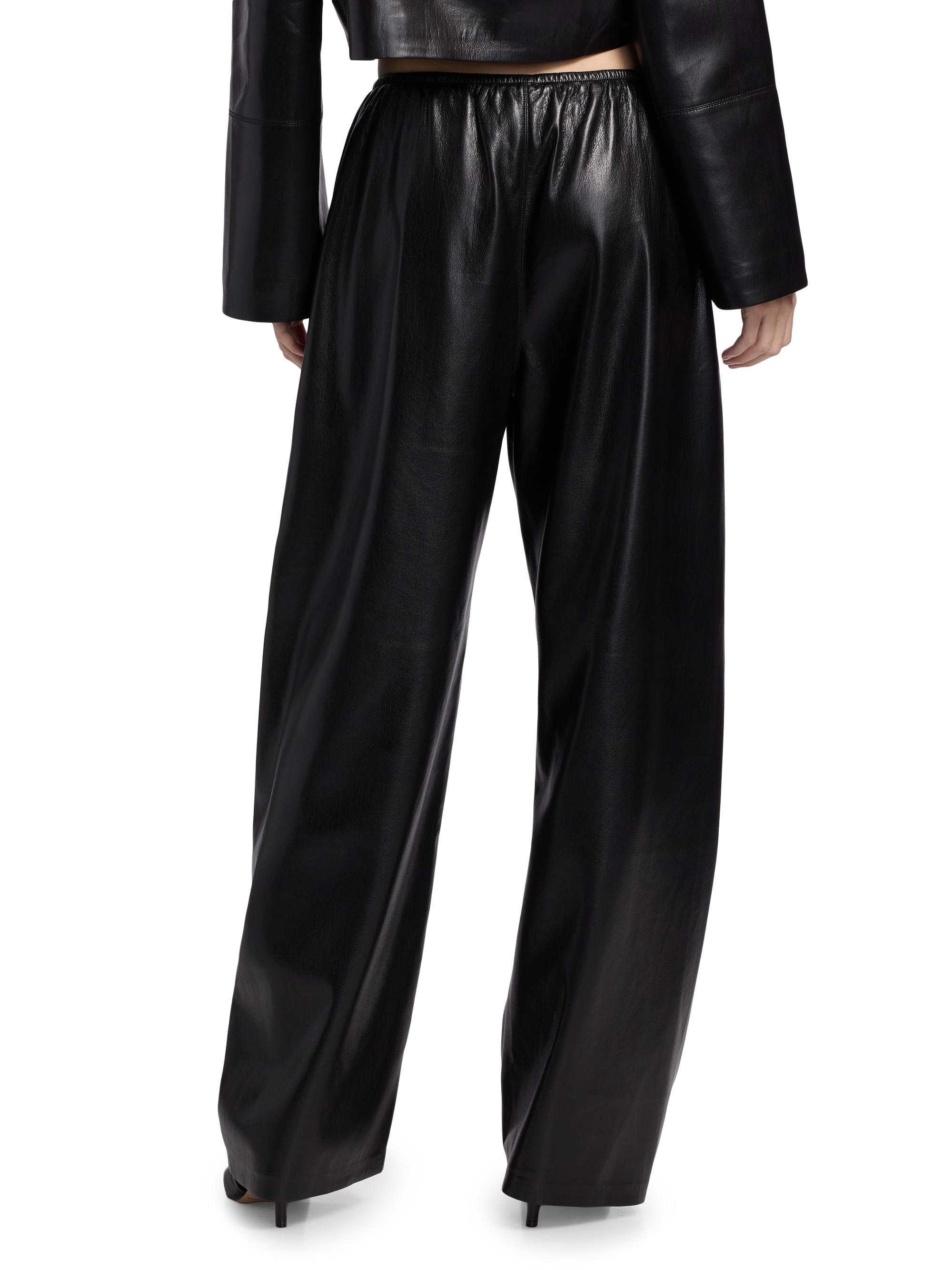 Nanushka Reflections Zoela Faux-Leather Barrel-Leg Pants | Saks