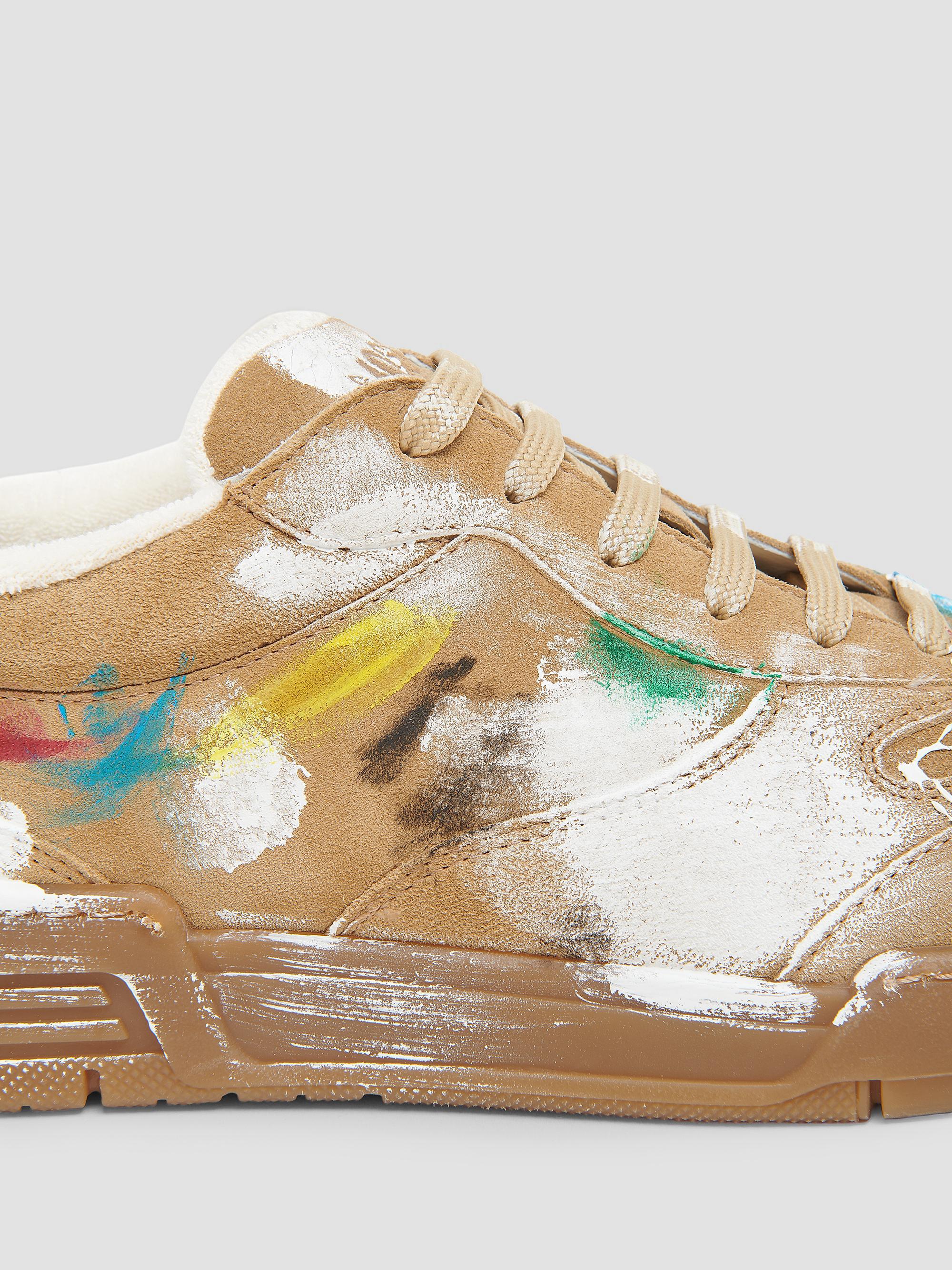 MOSCHINO レザーシューズ マルチカラー Moschino Paint Swatch Leather Low-Top Sneakers | Saks Fifth Avenue