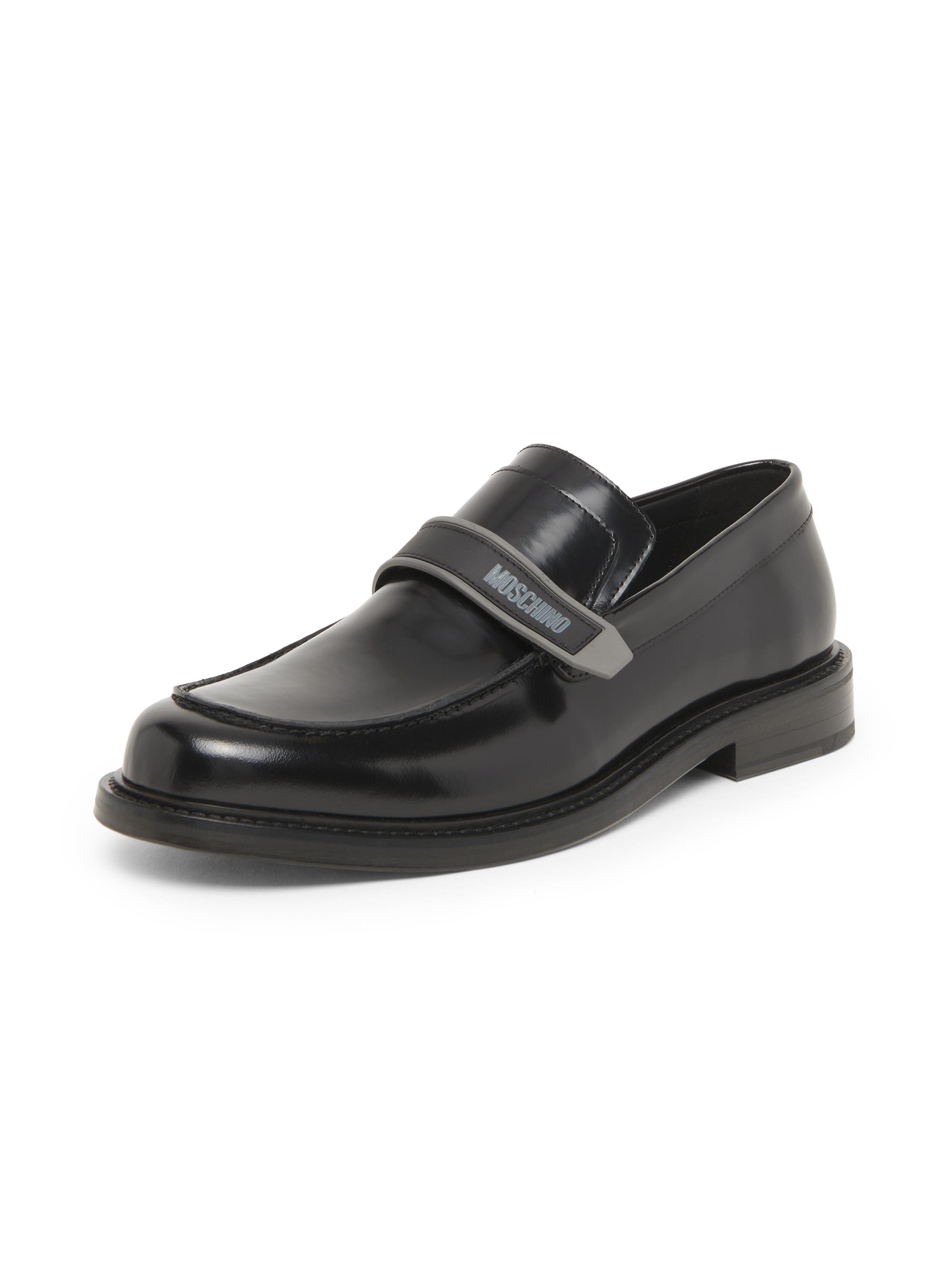 Moschino Logo Leather Slip-On Loafers | Saks Fifth Avenue