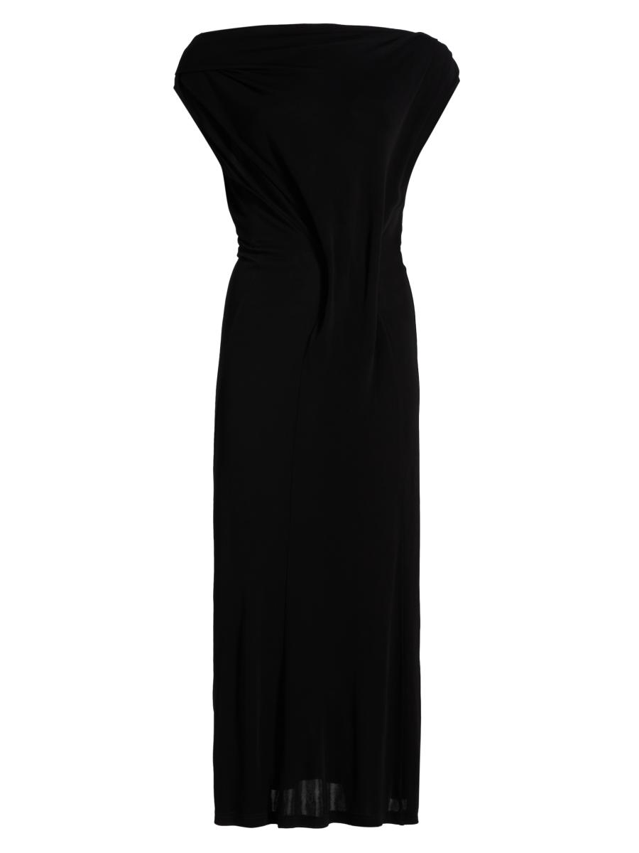 Co Women's Off-the-shoulder Midi-dress In Black