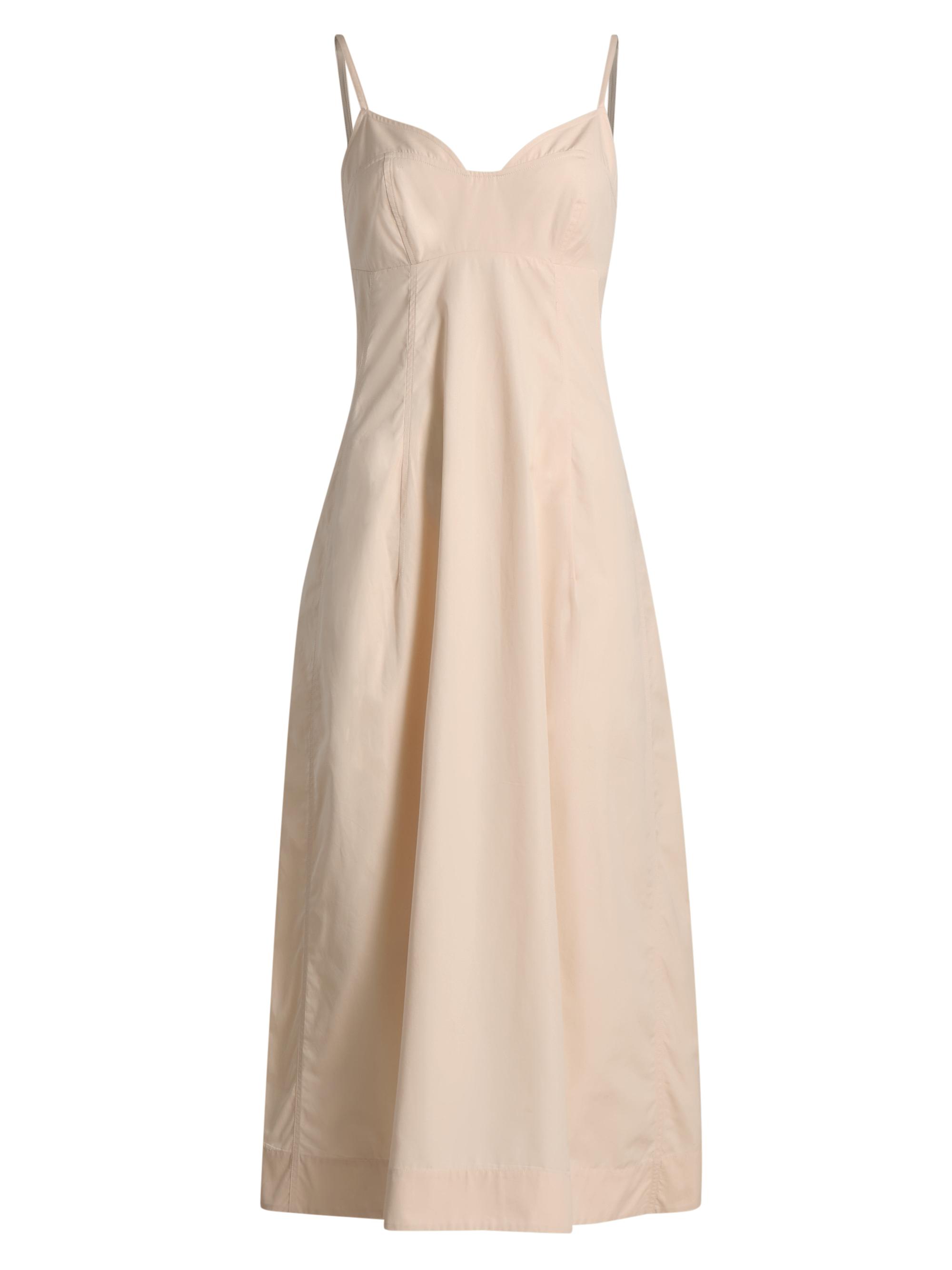 Co Women's Bustier tton Midi-Dress - Whisper Pink