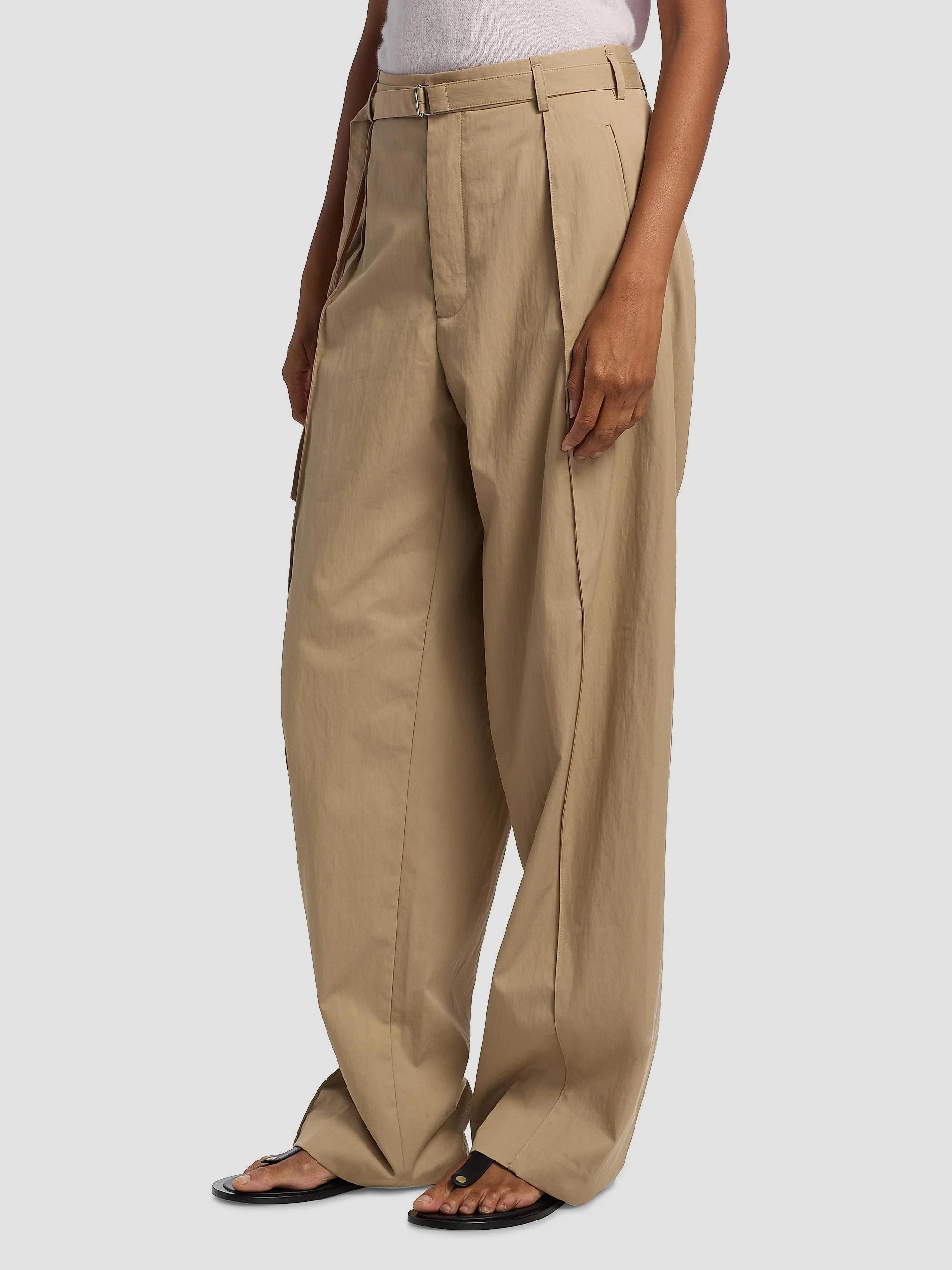Co Pleated Cotton-Blend Wide-Leg Pants | Saks Fifth Avenue