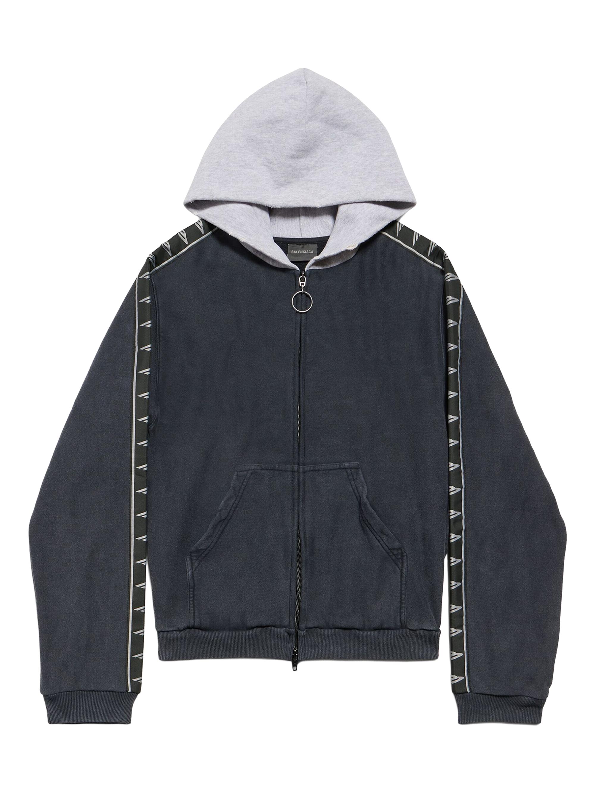 Balenciaga Unity Sports Icon Layered Oversized Zip-Up Hoodie