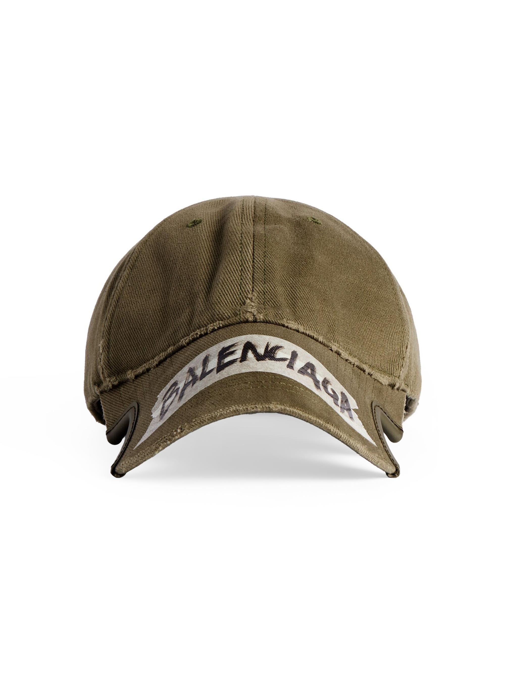 Balenciaga Men's Masking Tape Cap - Khaki