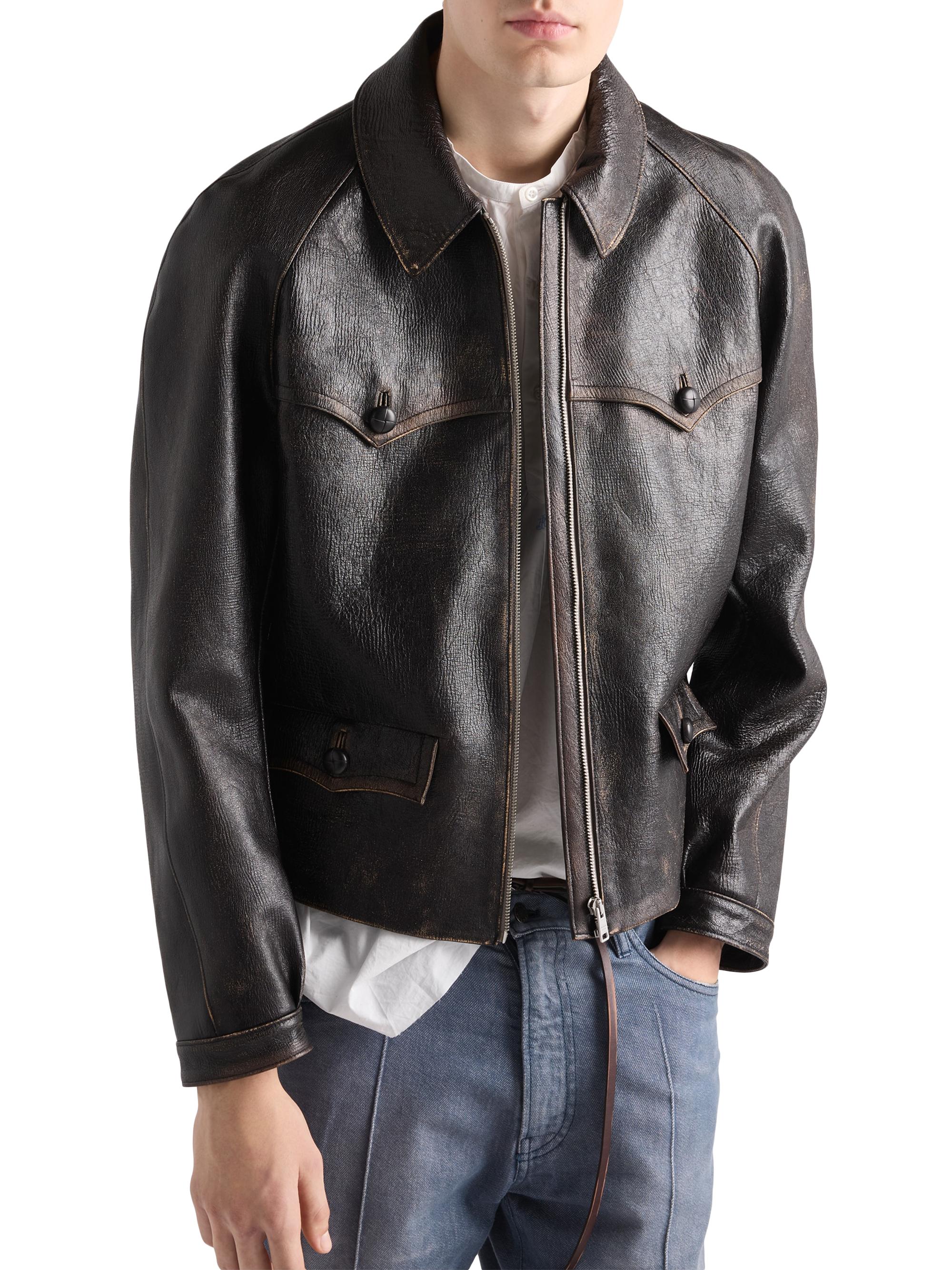 Prada Nappa Leather Jacket | Saks Fifth Avenue