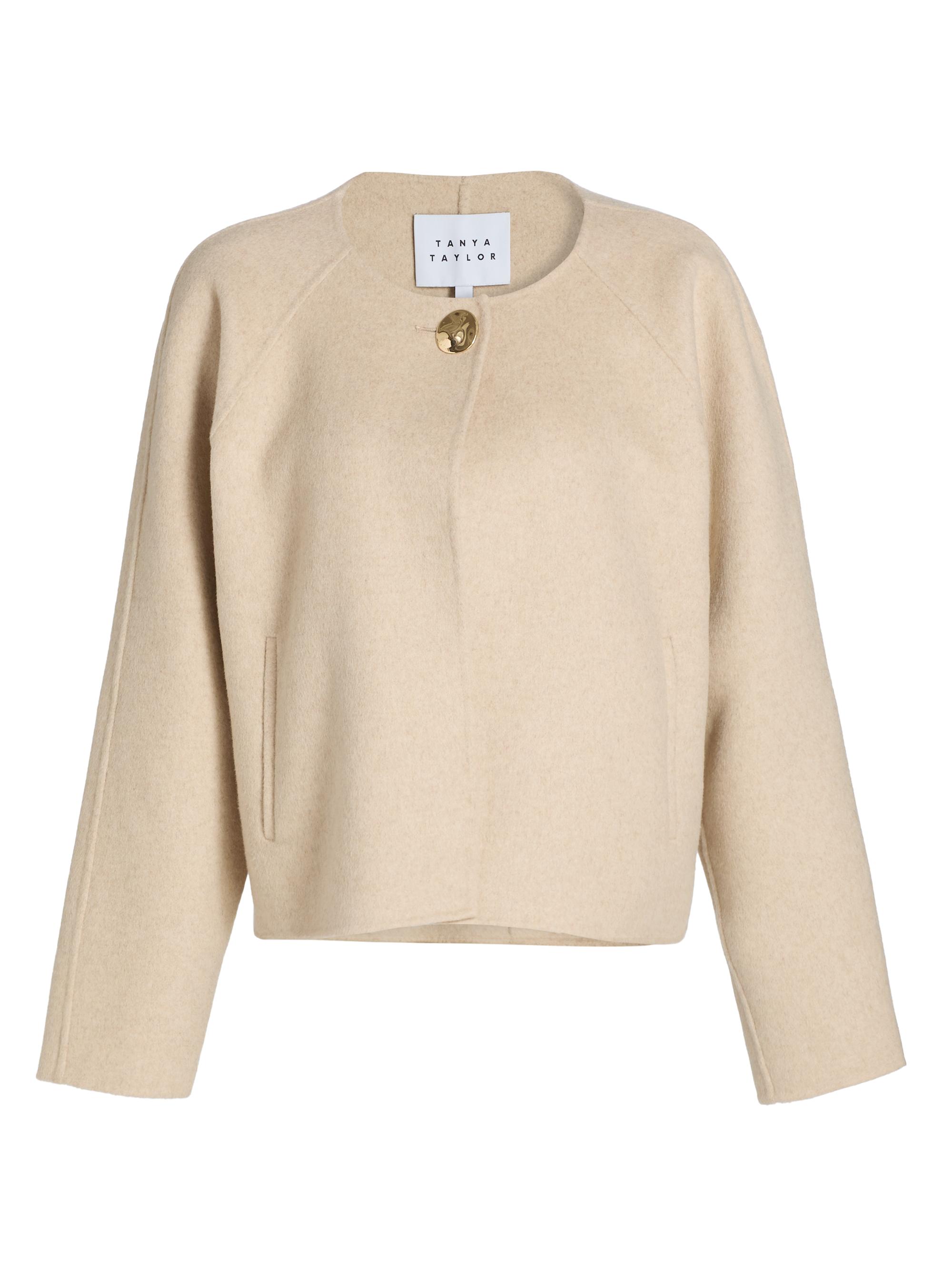 Tanya Taylor Women's Micah Wool-Blend Jacket - Oat