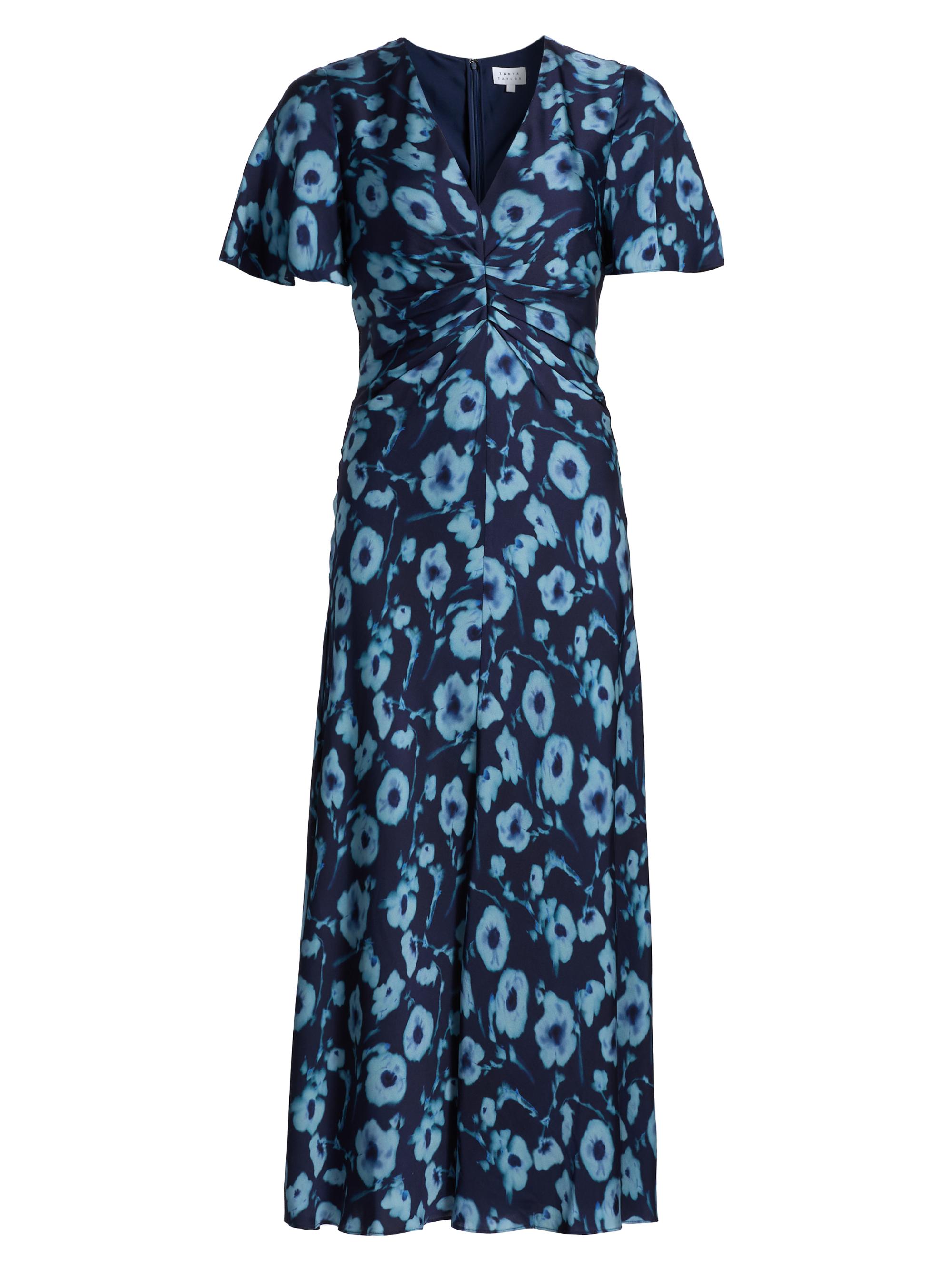 Tanya Taylor Women's Daphne Poppy Dot Midi-Dress - Maritime Blue Multi