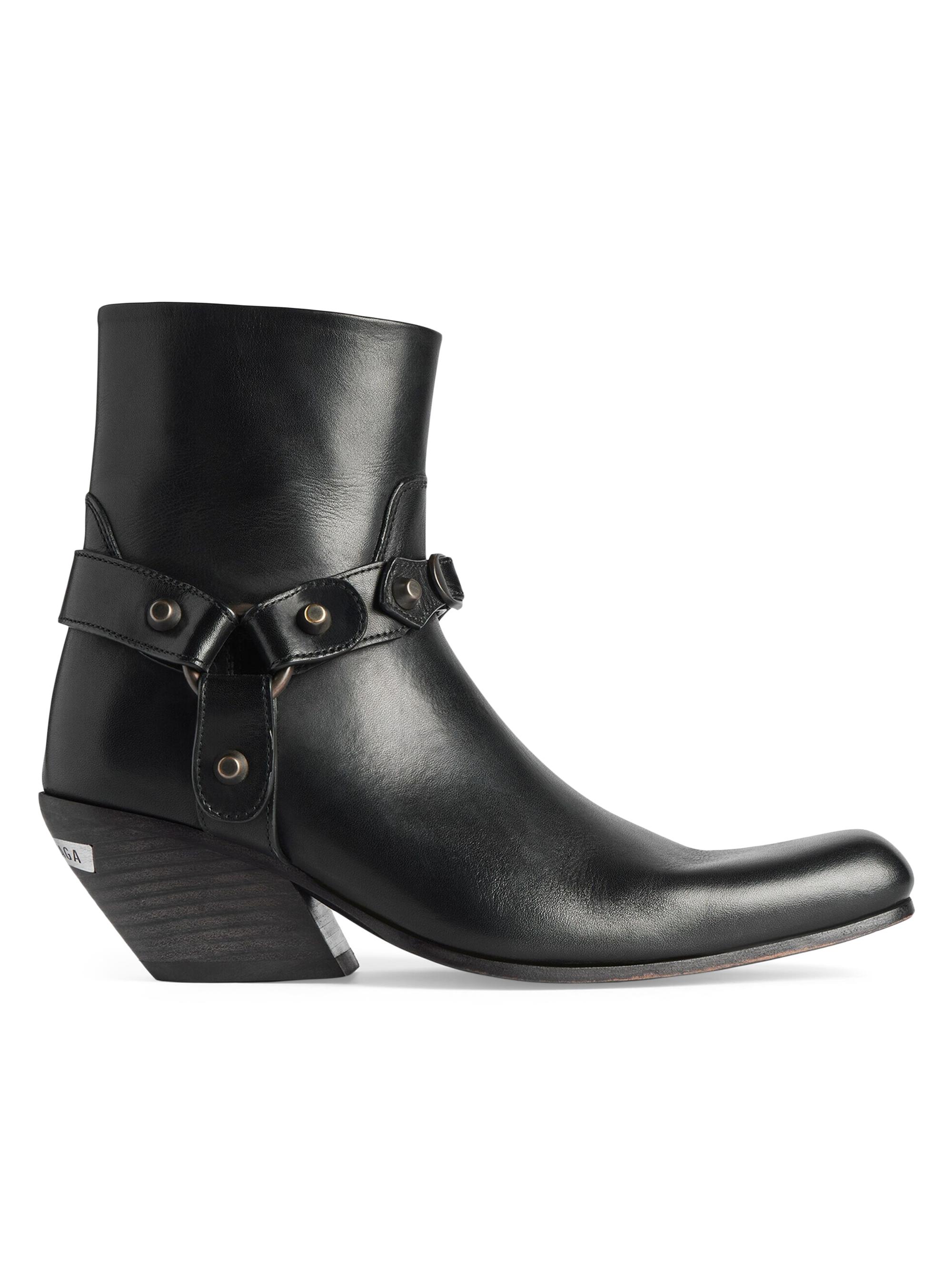 Balenciaga Women's Memphis Booties with Harness - Black
