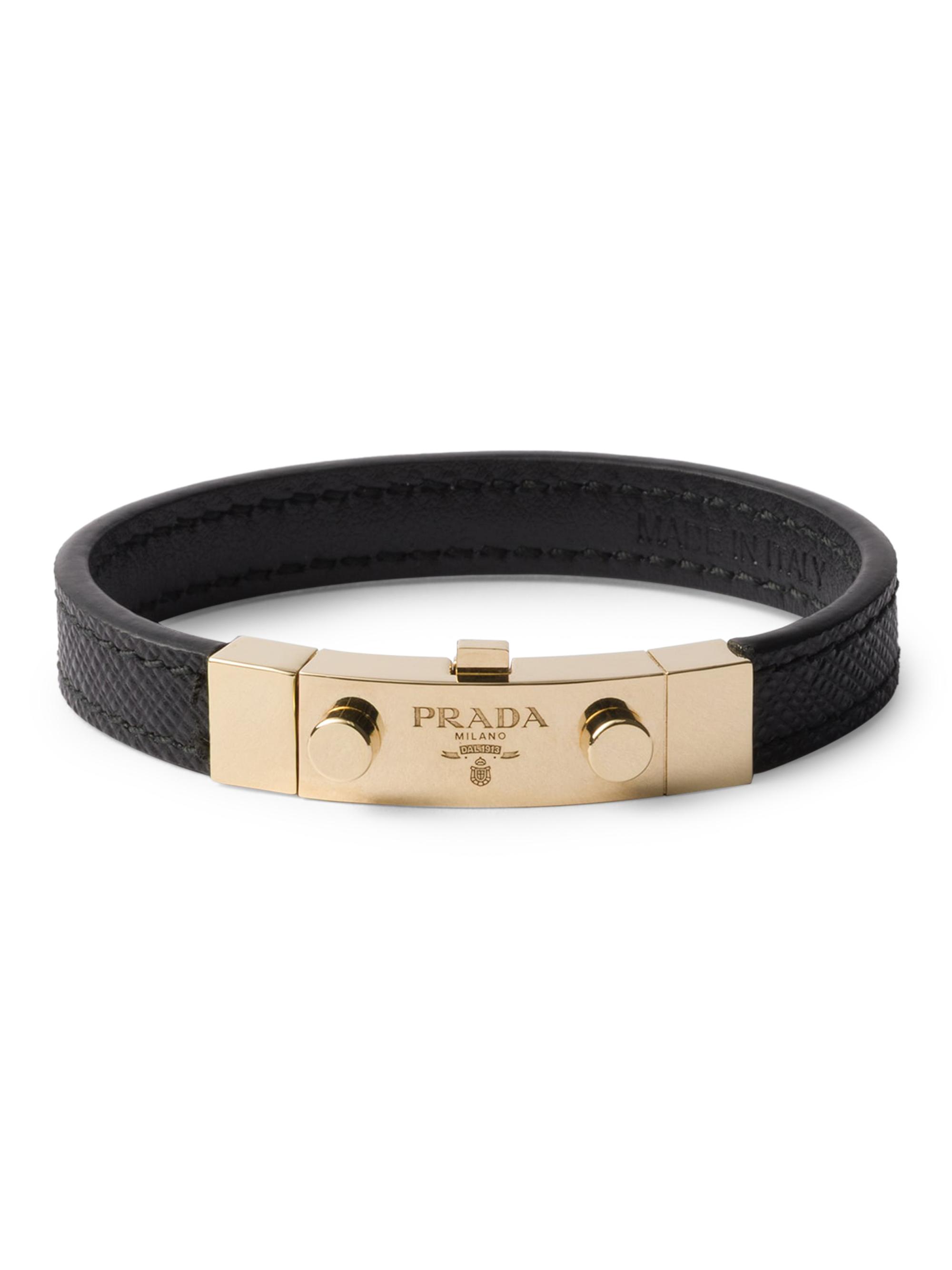 Prada Saffiano Leather Bracelet | Saks Fifth Avenue