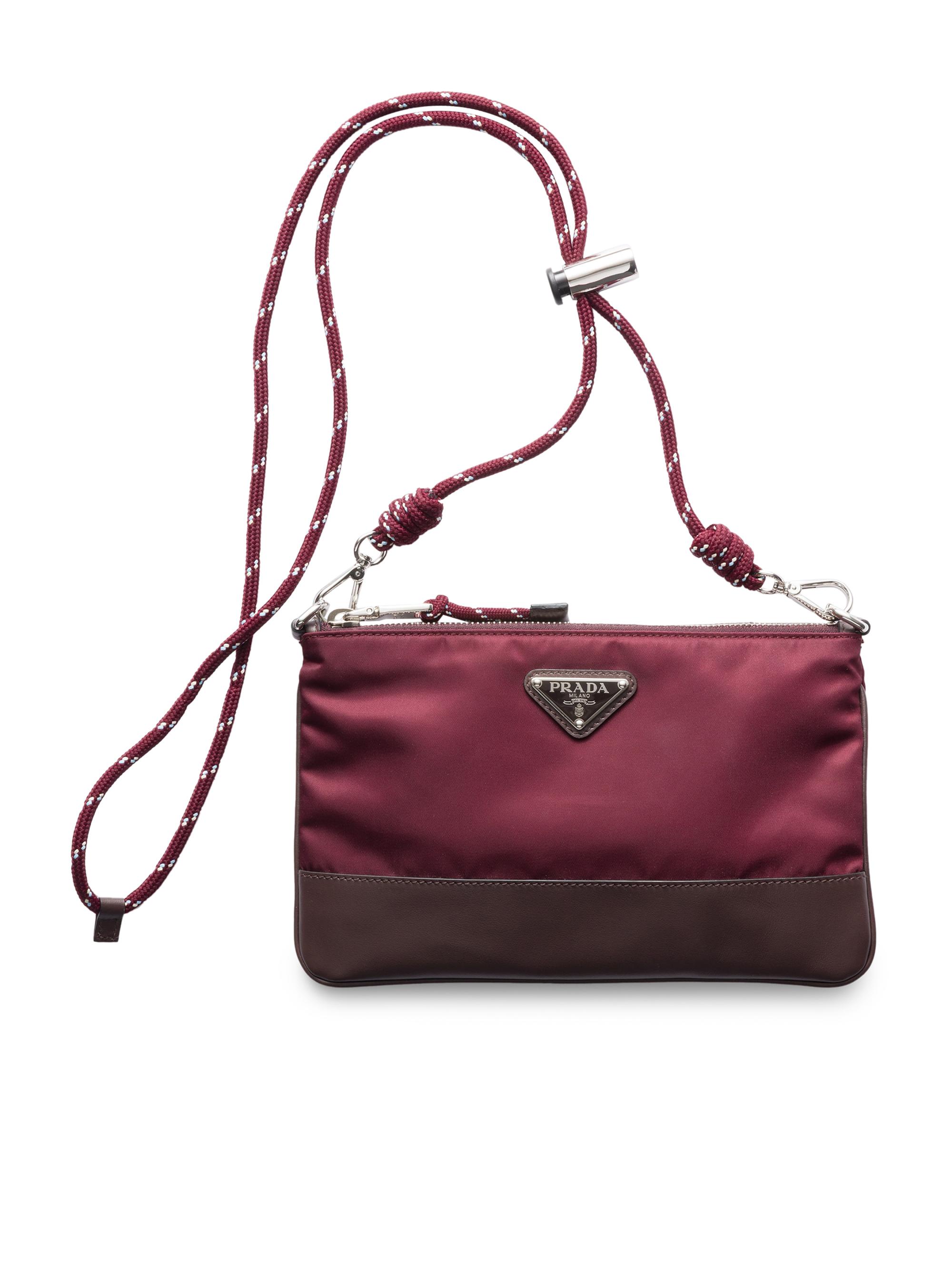 Prada Women's Re-Nylon Smartphone Case - Dark Red