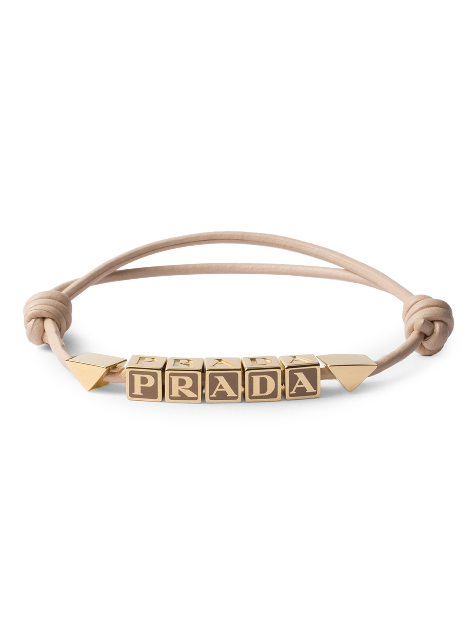 Prada Women's Nappa Leather Bracelet - Pink
