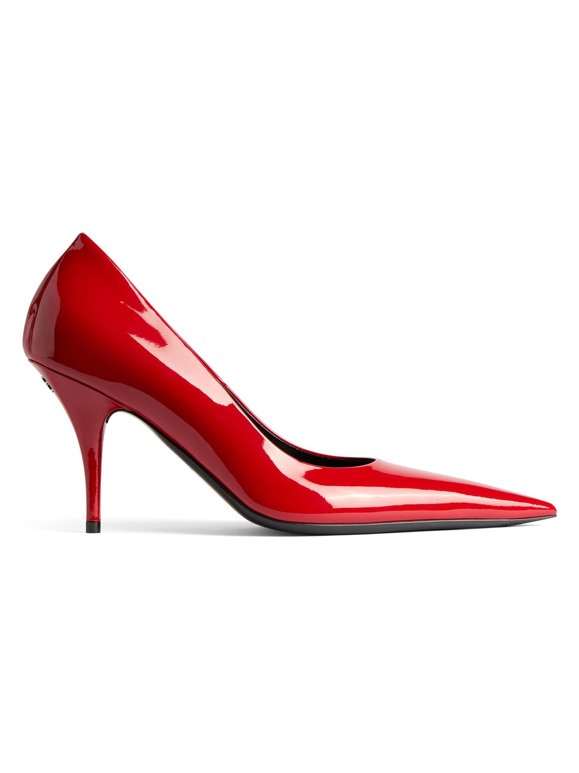Balenciaga Women's Avenue 90MM Patent Leather Pumps - Cherry Red