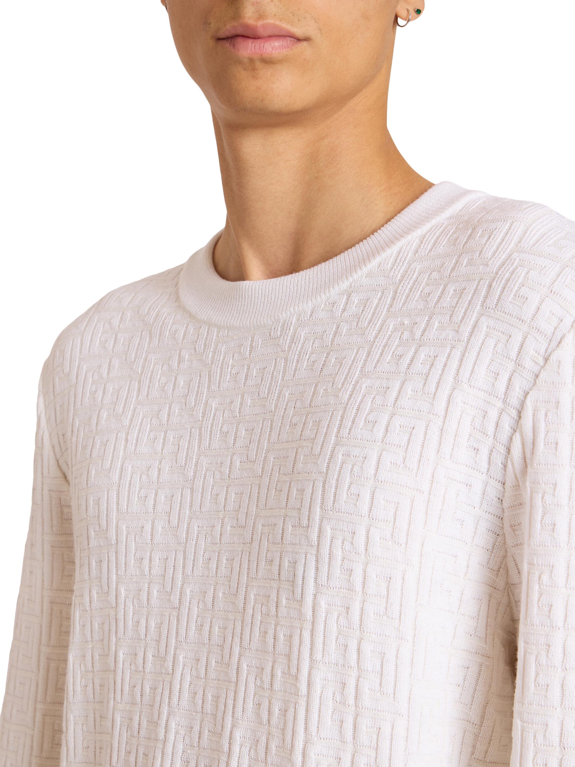 Balmain Monogram Vanise Knit Sweater | Saks Fifth Avenue