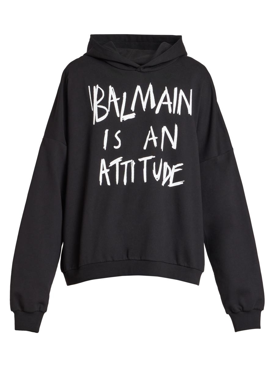Balmain Balmain Is An Attitude Hoodie | Saks Fifth Avenue