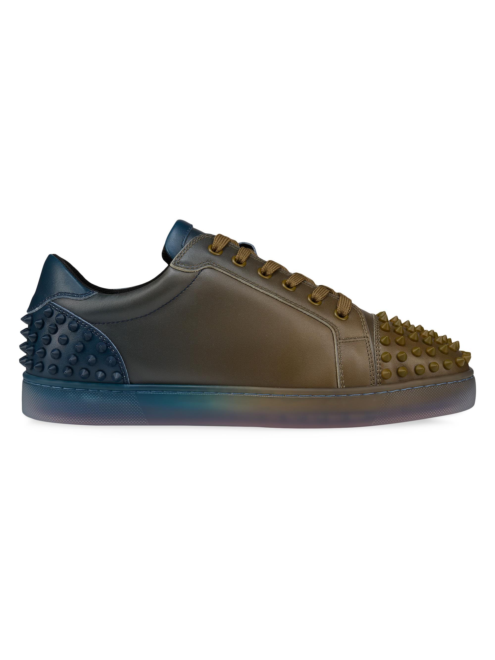 Christian Louboutin Louis Junior Spikes Flat Sneakers | Saks Fifth