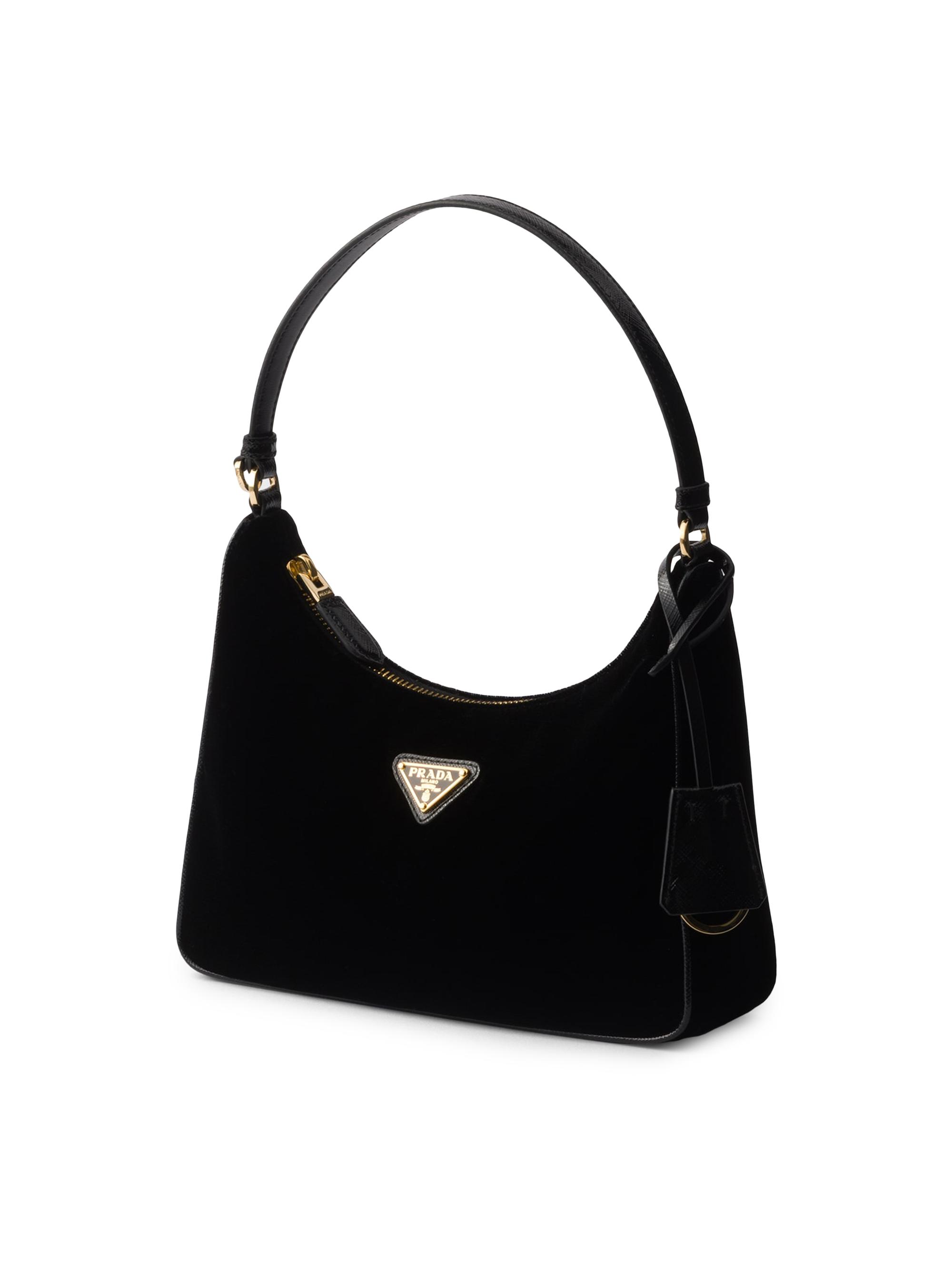 Prada Re-Edition 2005 Velvet and Saffiano Top Handle Bag | Saks