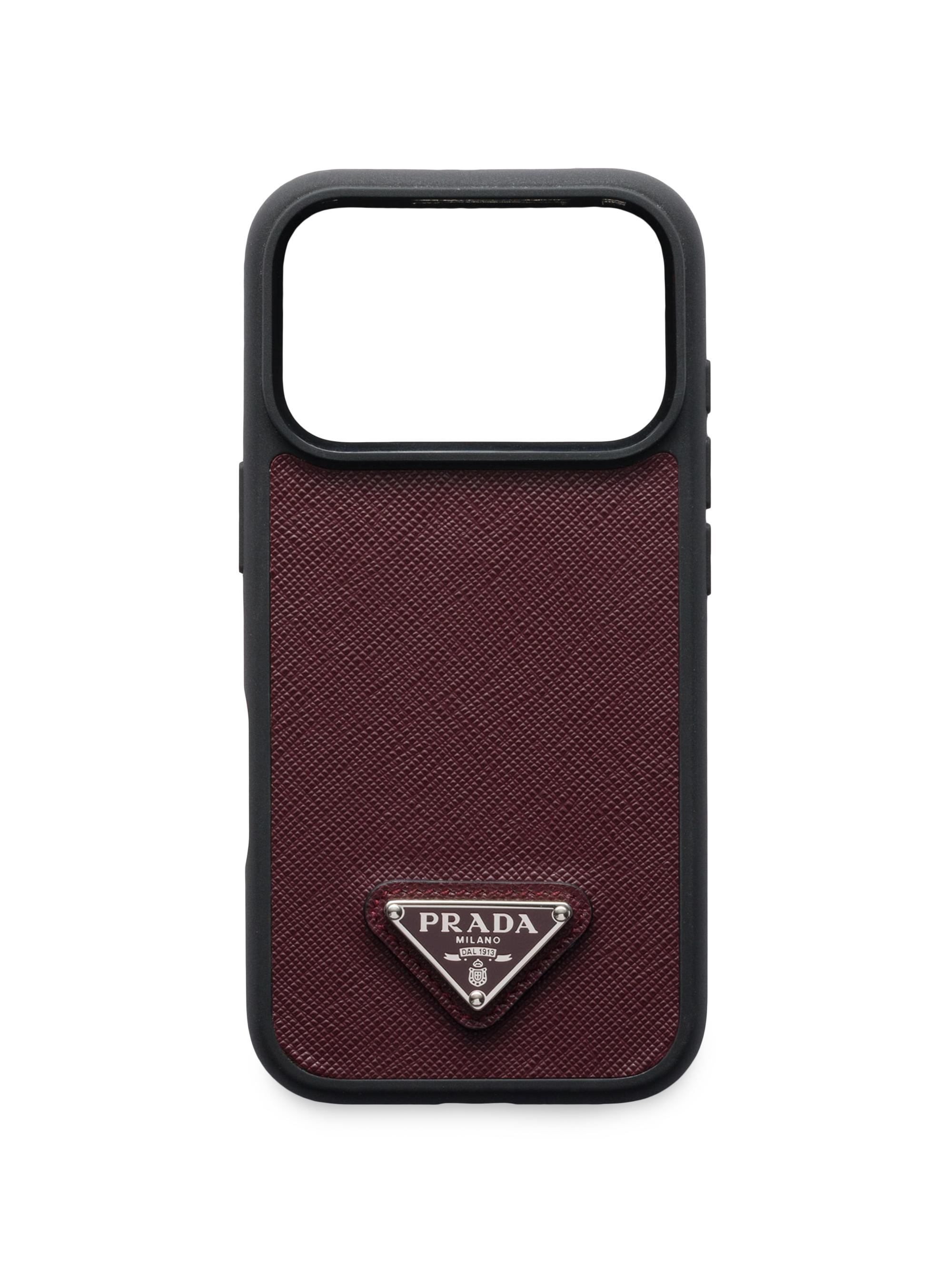 Prada Saffiano Leather Case For Iphone 16 Pro Max | Saks Fifth Avenue