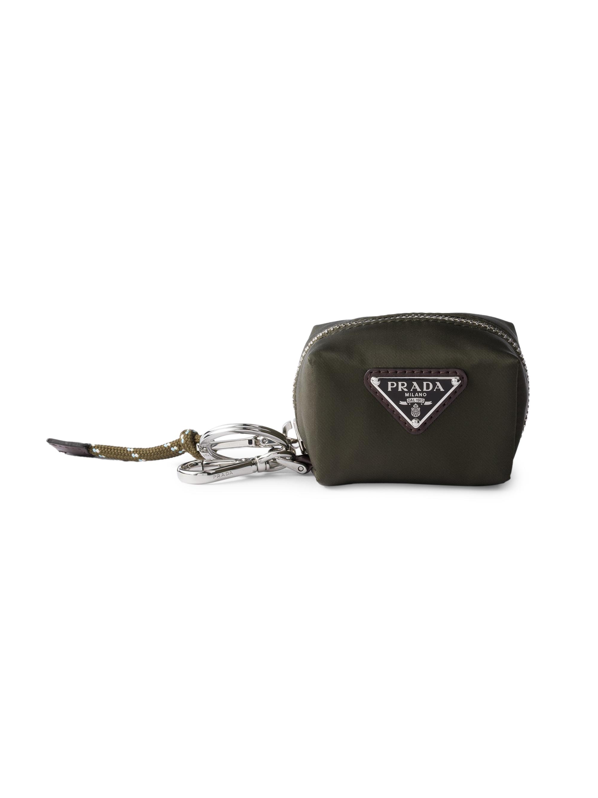 Prada Men's Mini Icon Re-Nylon Keychain Charm - Green