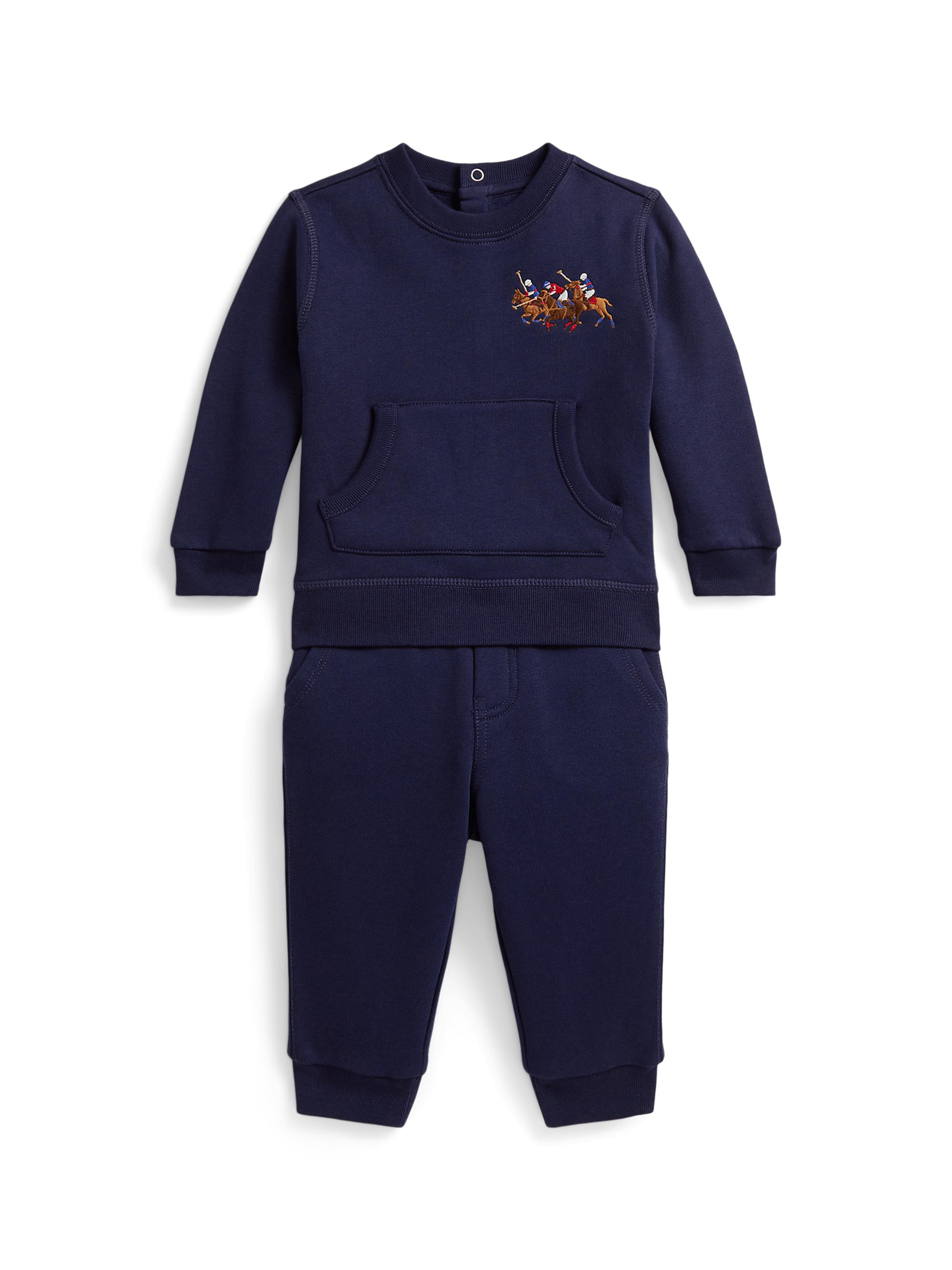 Polo Ralph Lauren Baby Boy's 2-Piece Atlantic Terry Zip-Up Hooded