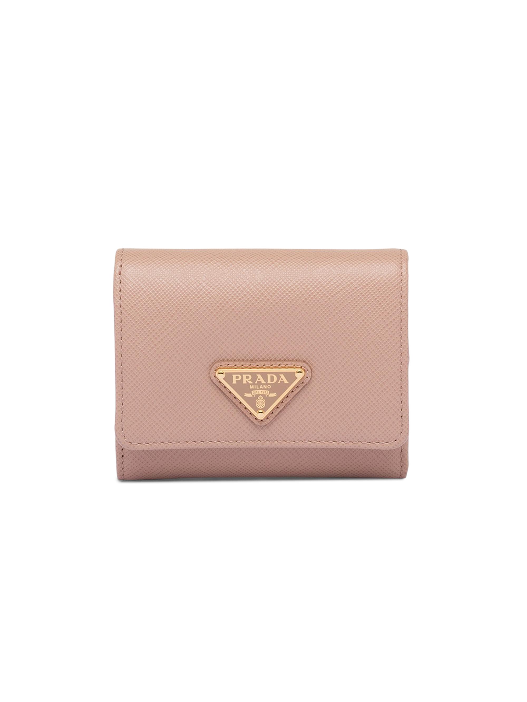 Prada Women's  Saffiano Leather Wallet - Beige