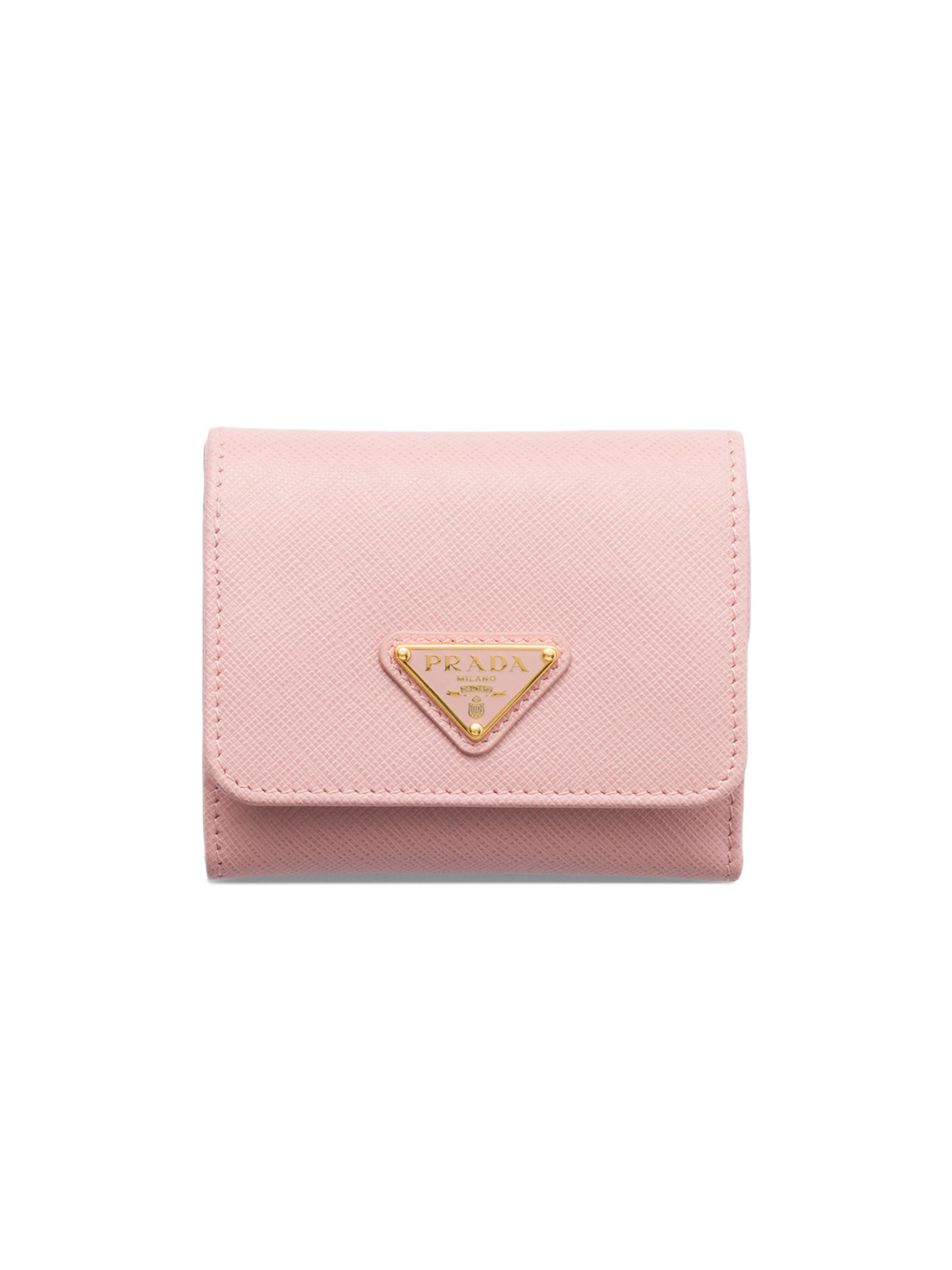 Prada Women's  Saffiano Leather Wallet - Pink