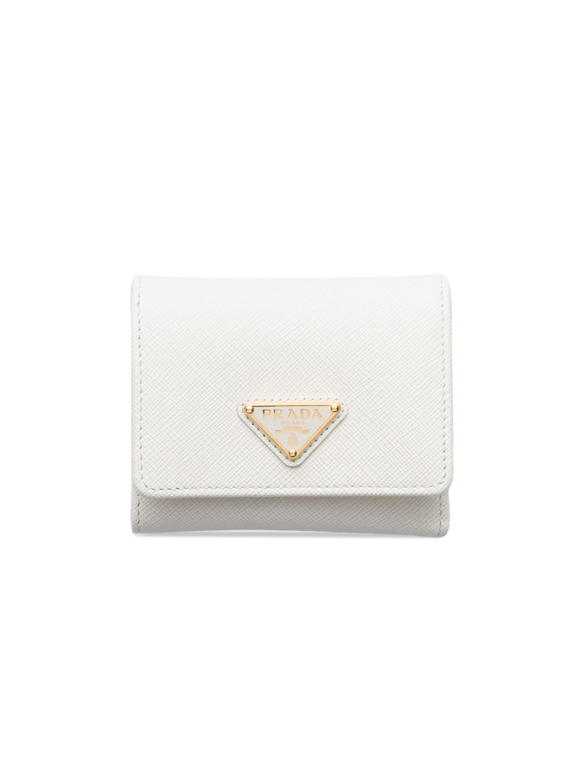 Prada Women's  Saffiano Leather Wallet - White