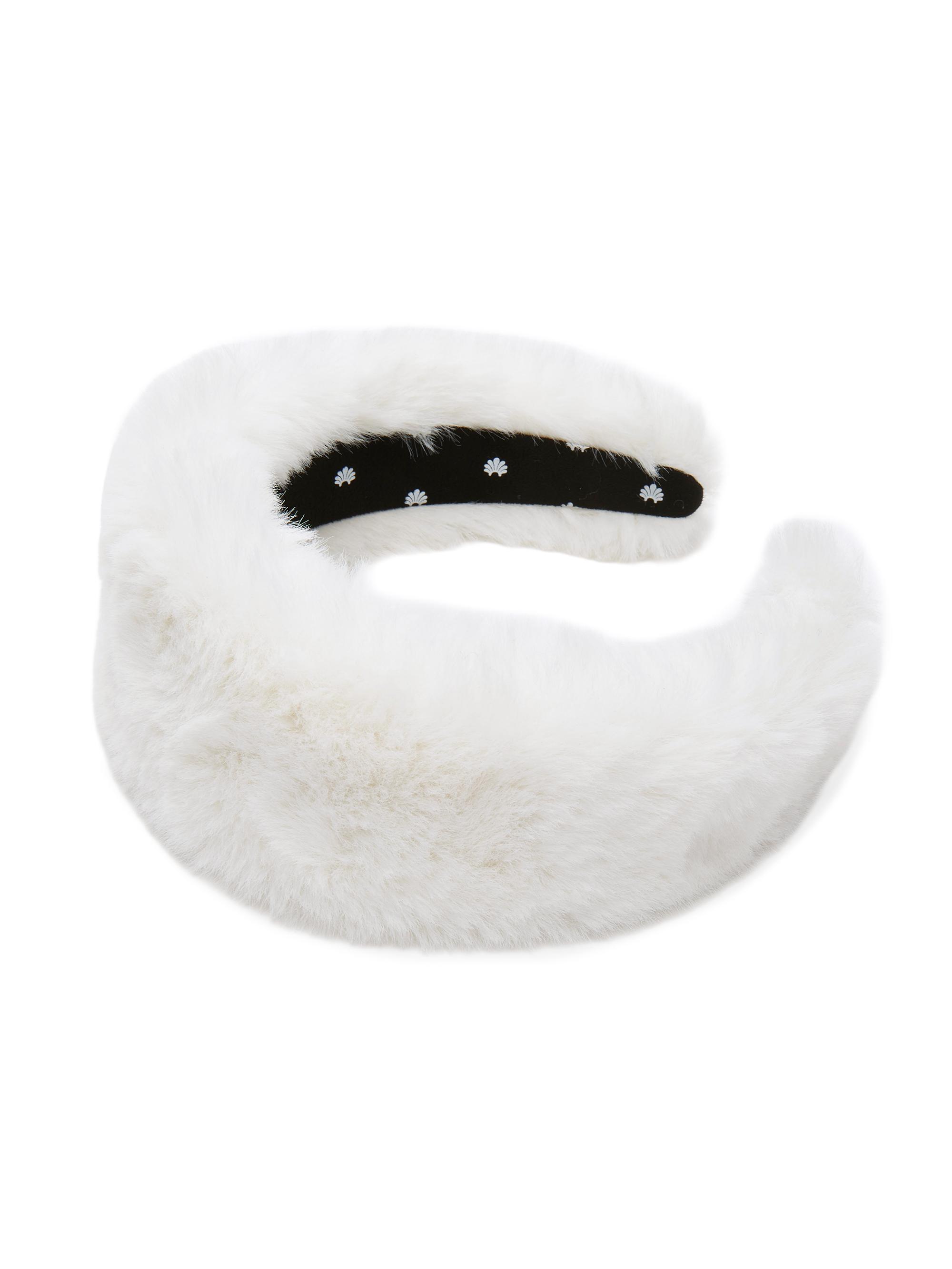 Lele Sadoughi Women's Brigitte Faux-Fur Headband - Snow