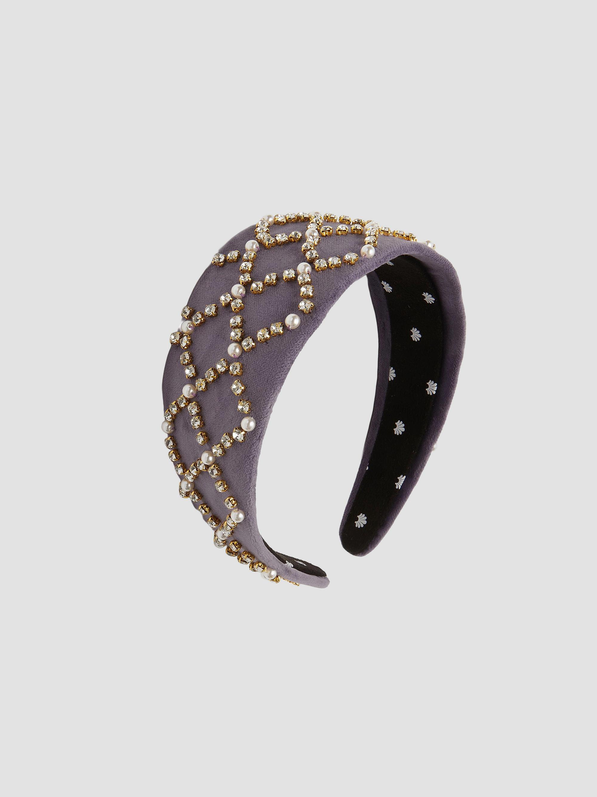Lele Sadoughi Embellished Plaid Knotted Headband | Saks 