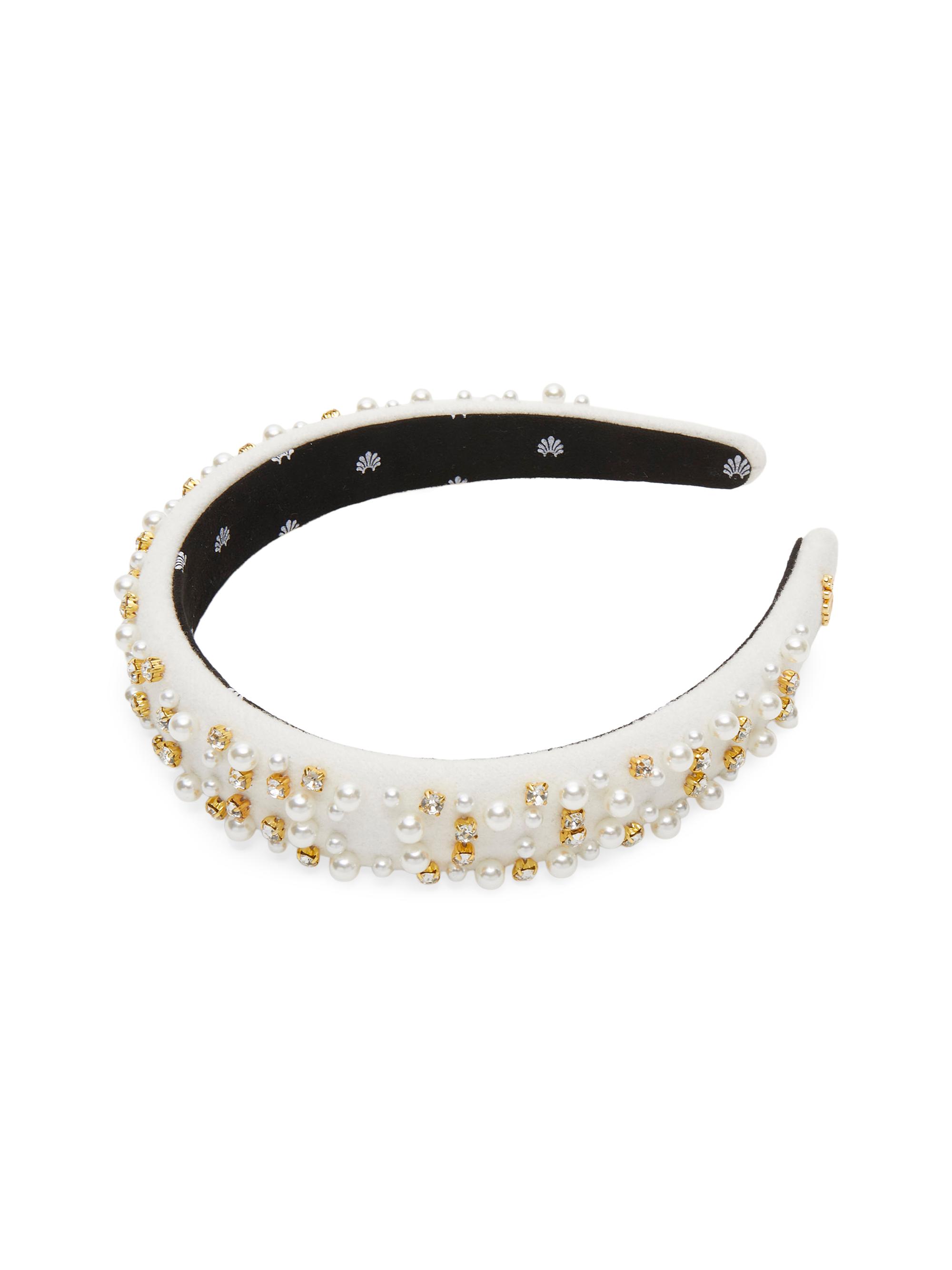 Lelet NY Giselle Wide Mesh Crystal Headband | Saks Fifth Avenue