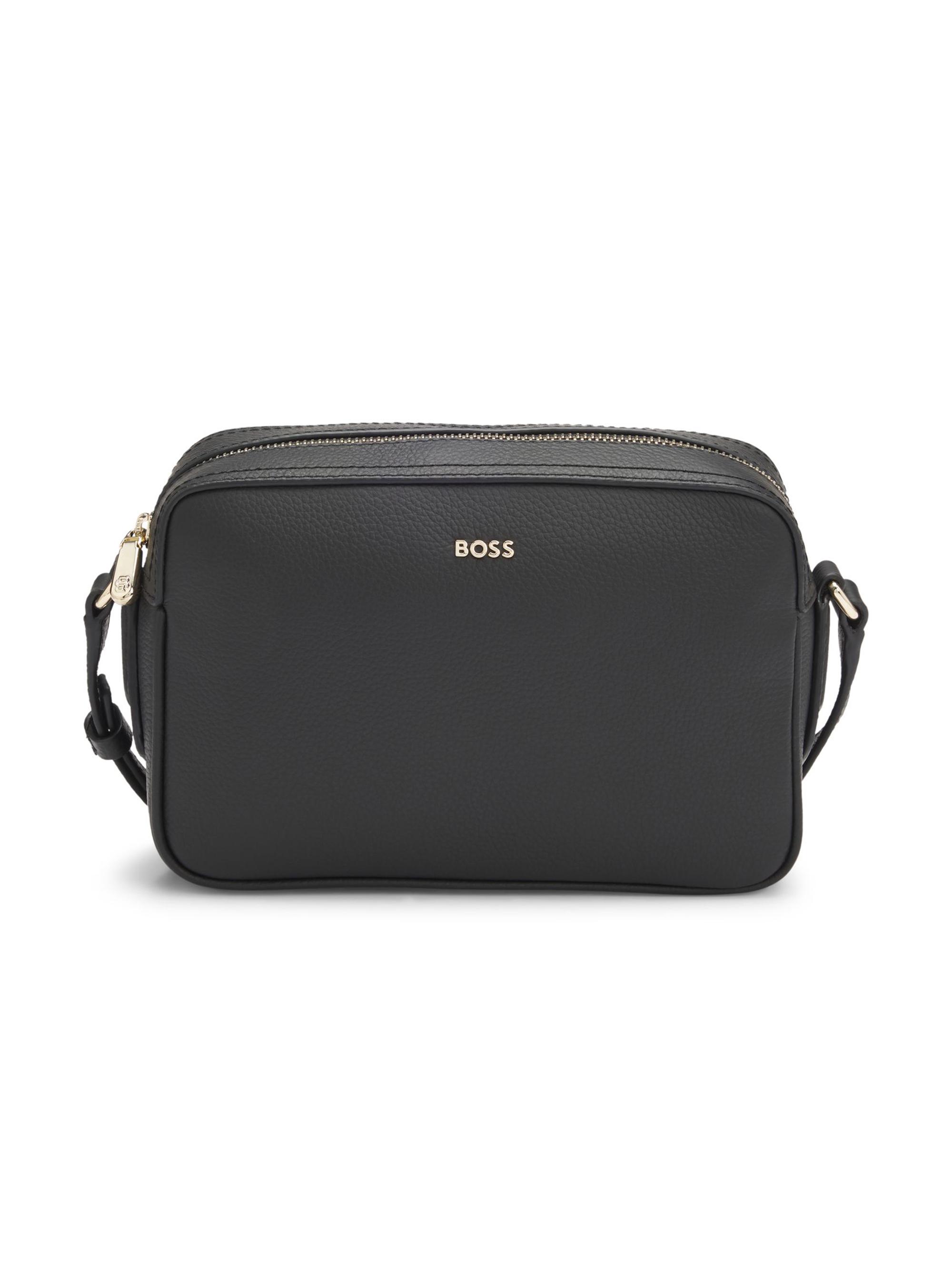 BOSS Women's Crossbody Bag in Grained Leather - Black