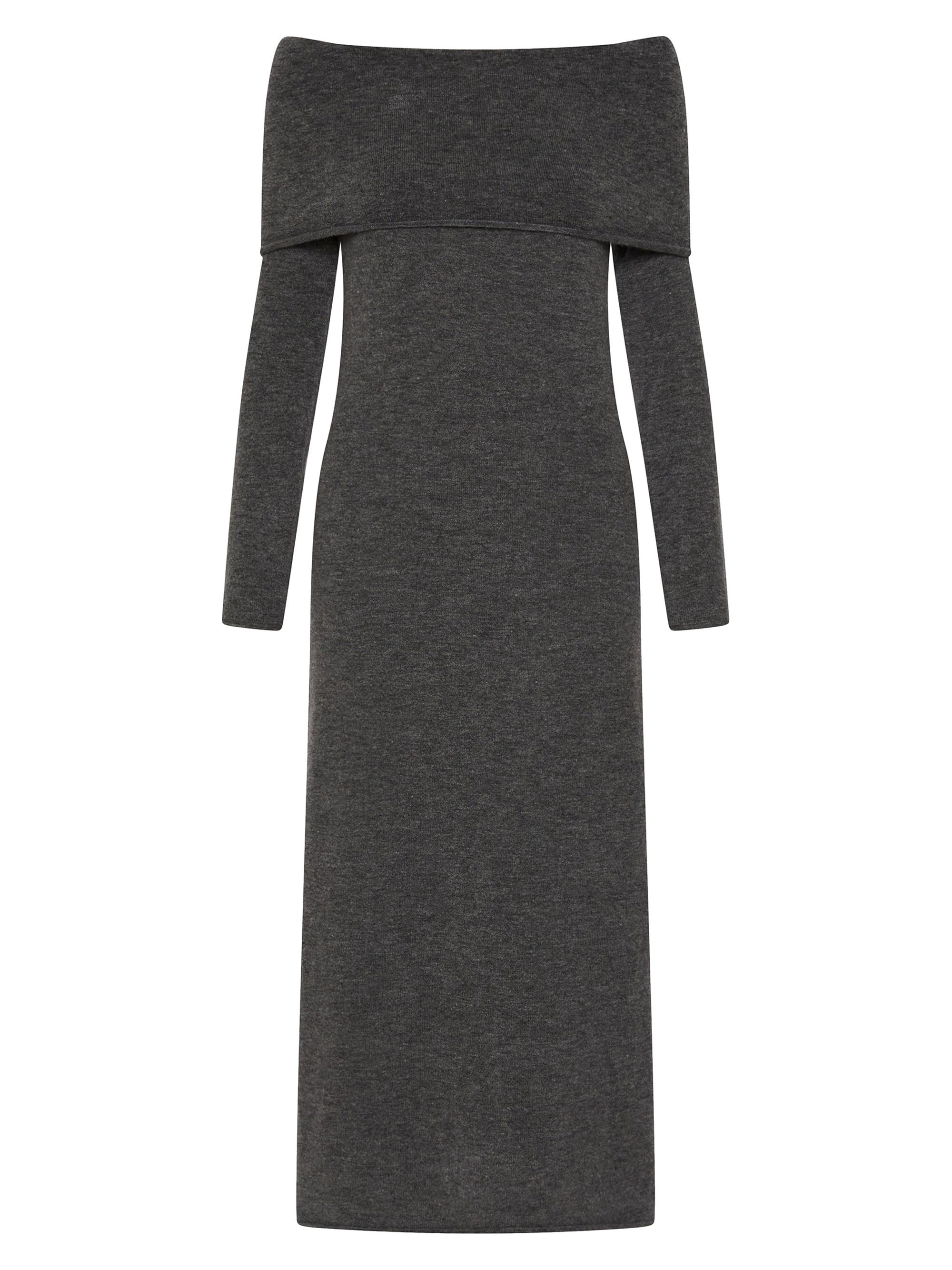 Marella Women's Merino Knit Dress - Melange Grey