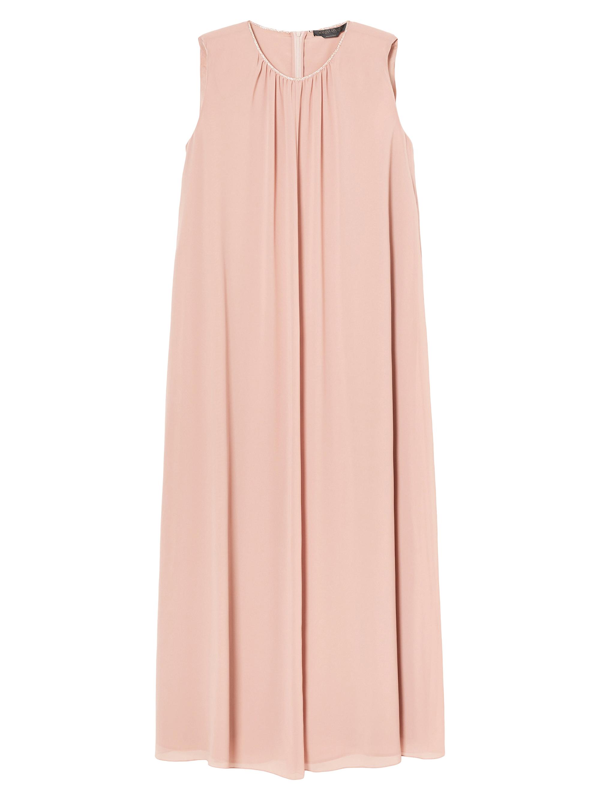 Marina Rinaldi Women's Long Georgette Crêpe Dress - Pink