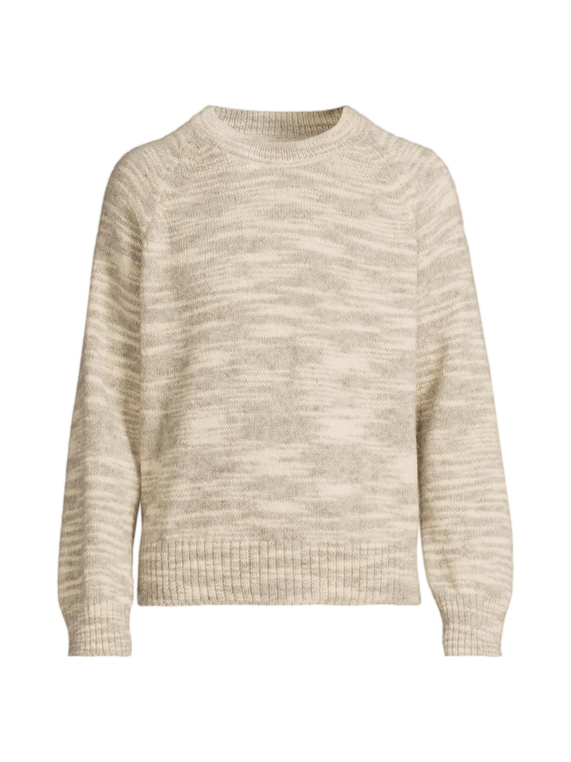 Corridor Men's Space-Dye Alpaca Crewneck Sweater - Grey