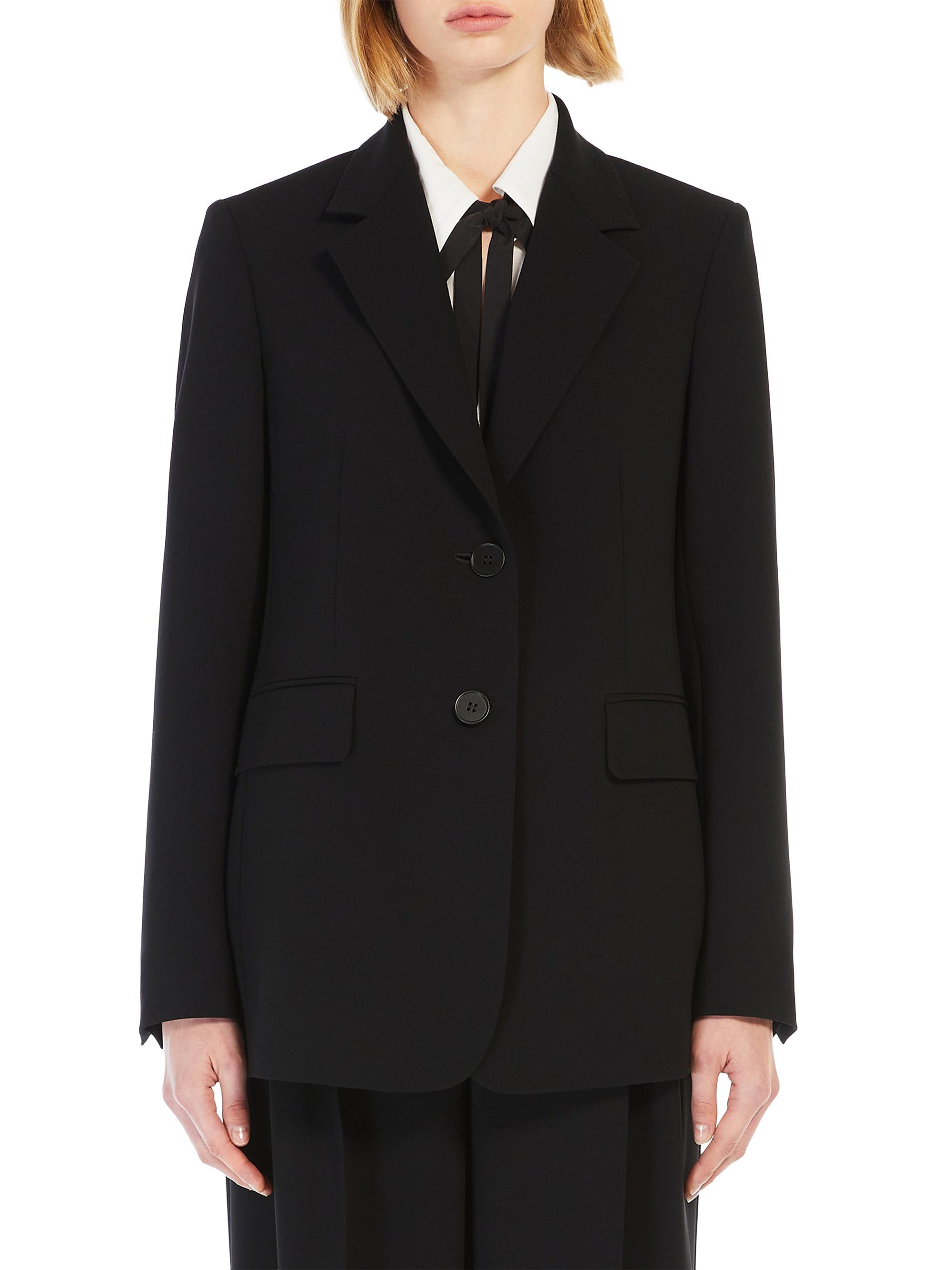 Max Mara Women's Single Breasted Cady Blazer - Black | Thumbnail 2