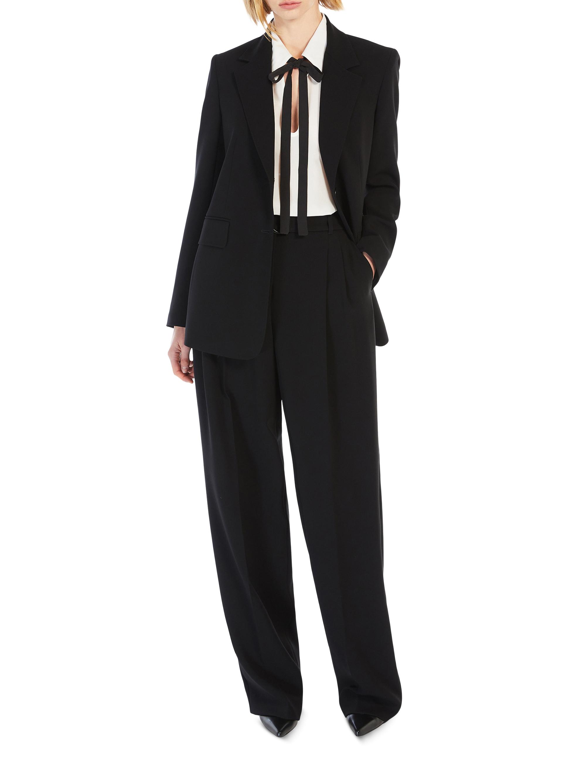 Max Mara Women's Single Breasted Cady Blazer - Black | Thumbnail 4