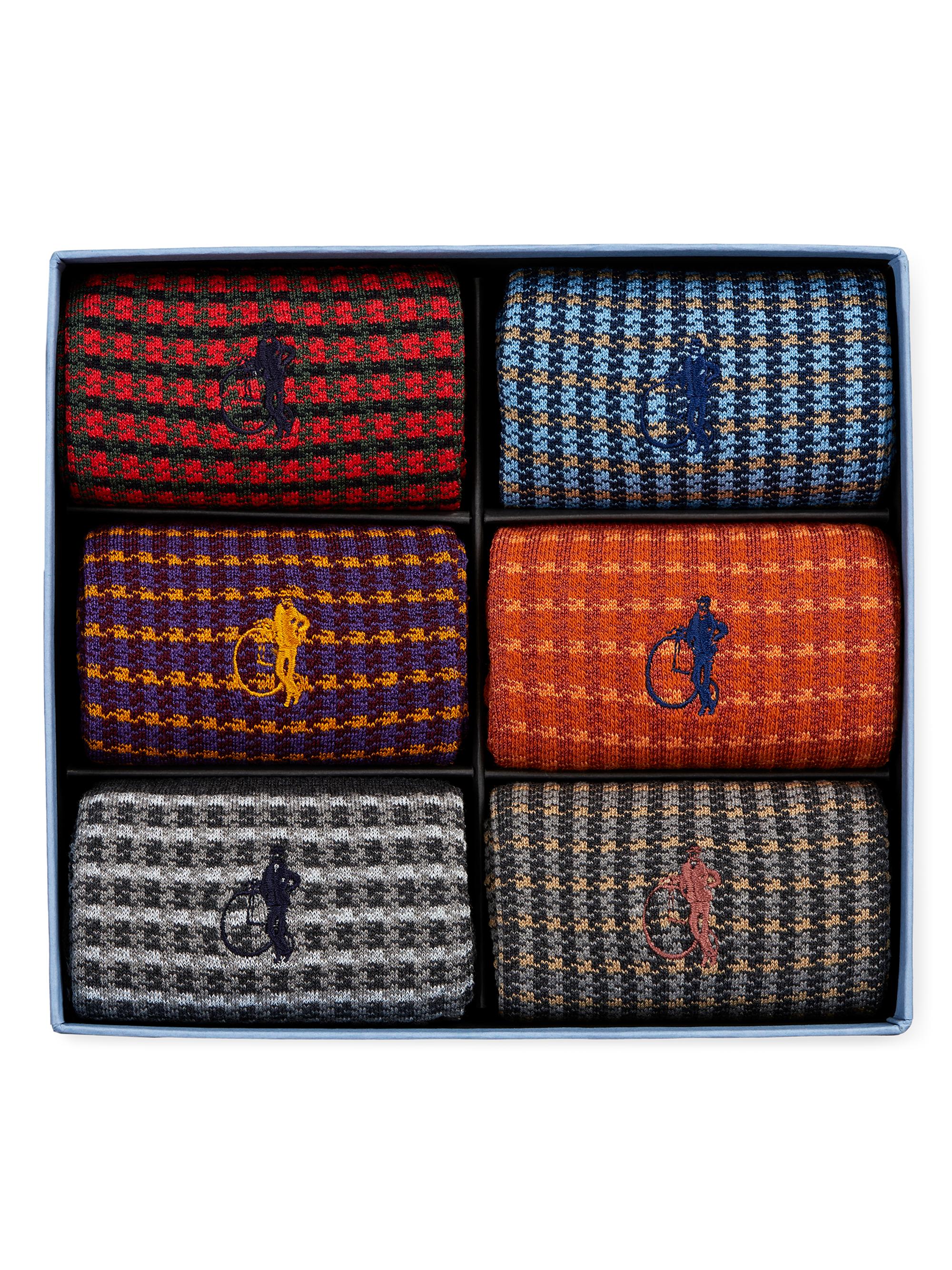 London Sock Company Men's Shaken & Stirred Socks 6-Pair Set