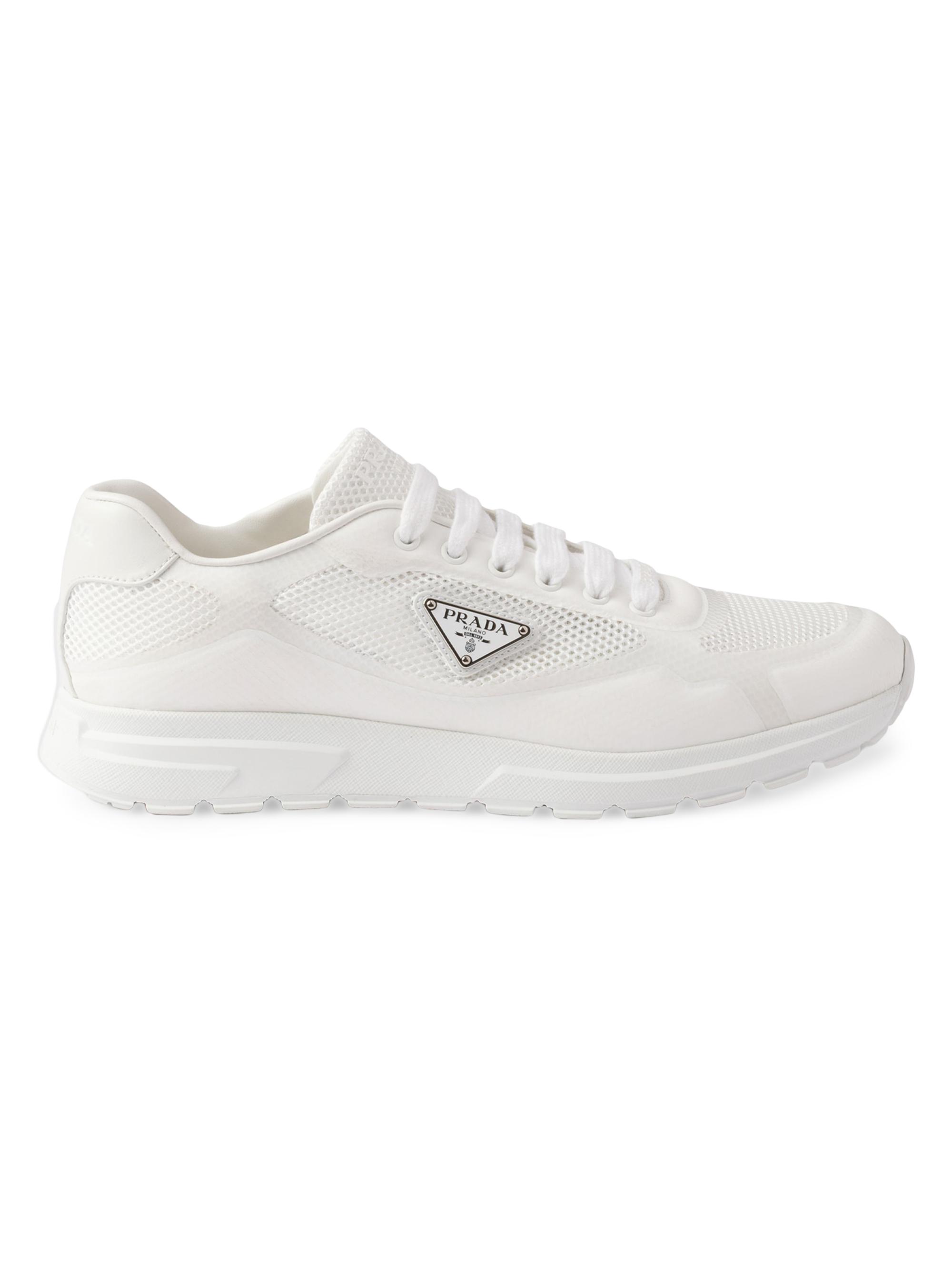 Prada Downtown Leather Sneakers | Saks Fifth Avenue