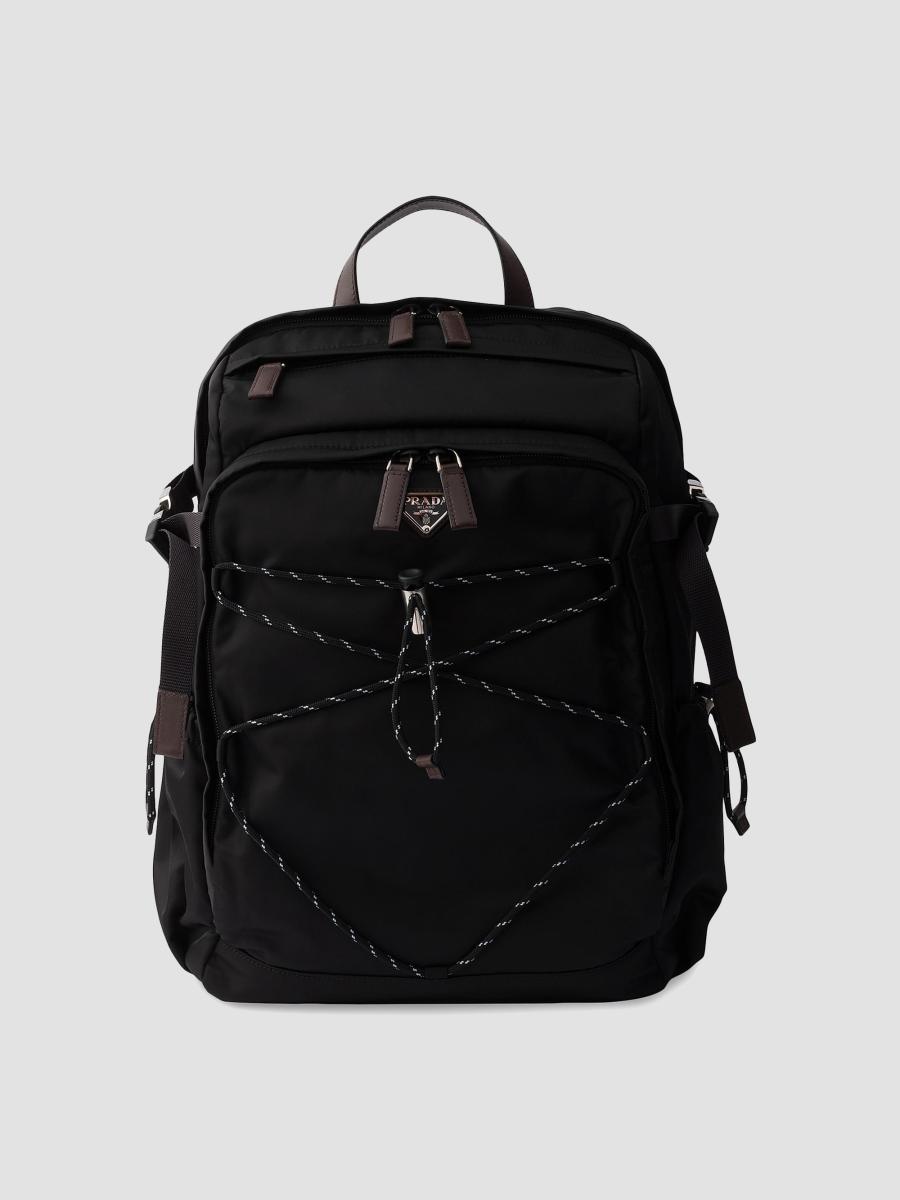 PRADA backpack blackリュック VZ0055　証明書付き Prada Re-Nylon and Leather Backpack | Saks Fifth Avenue