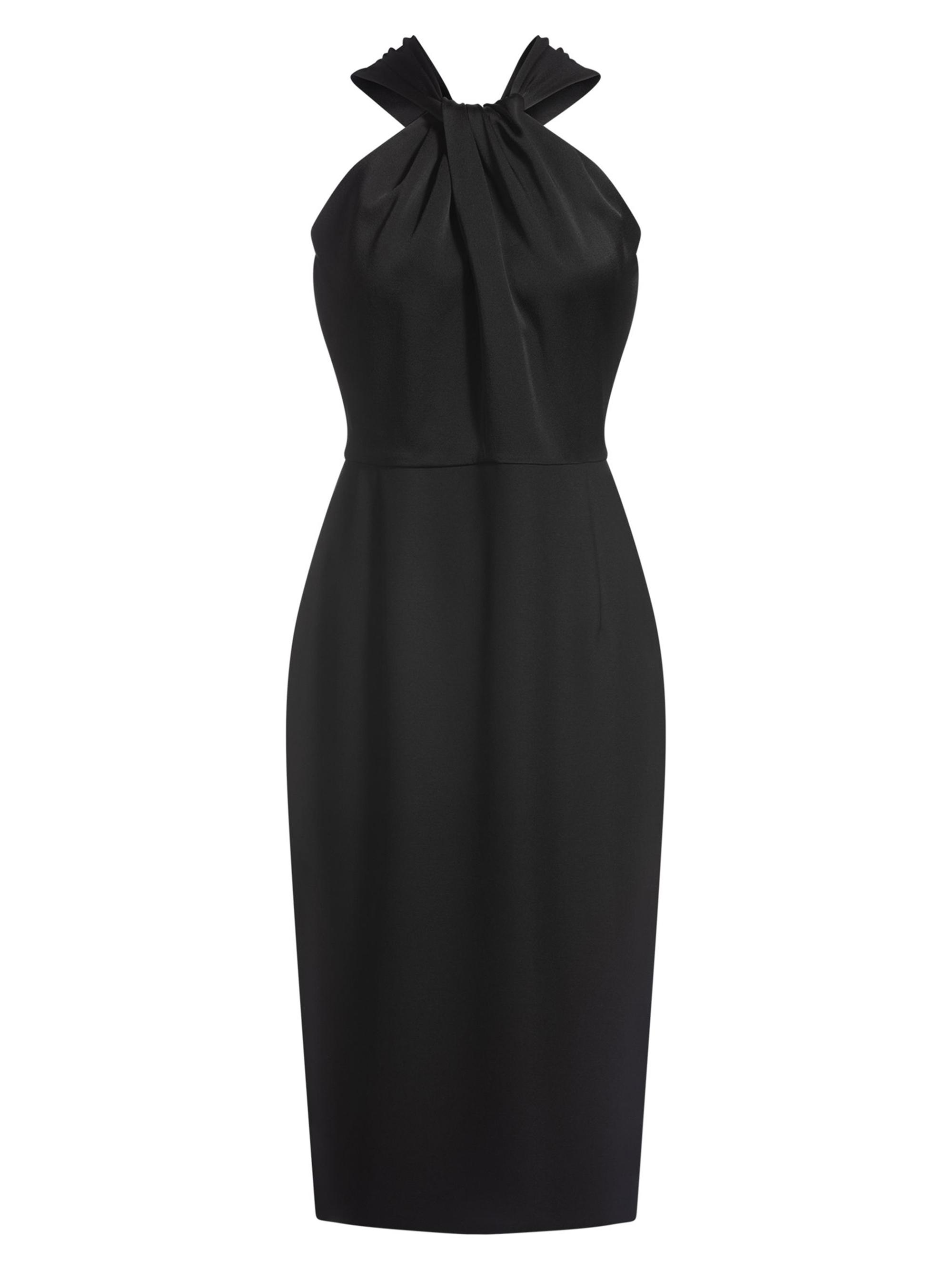 BOSS Women's Twist-Detail Dress in Stretch Fabric - Black