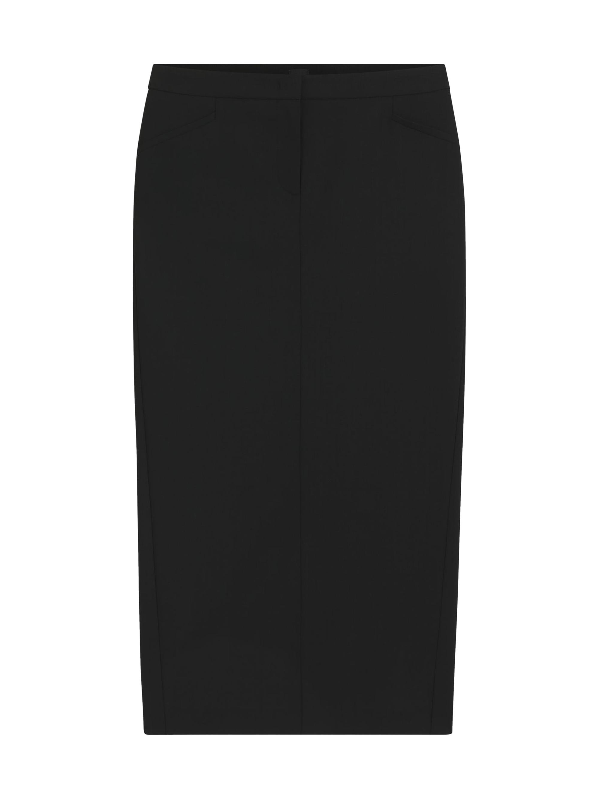 BOSS Women's Pencil Skirt in Virgin Wool - Black