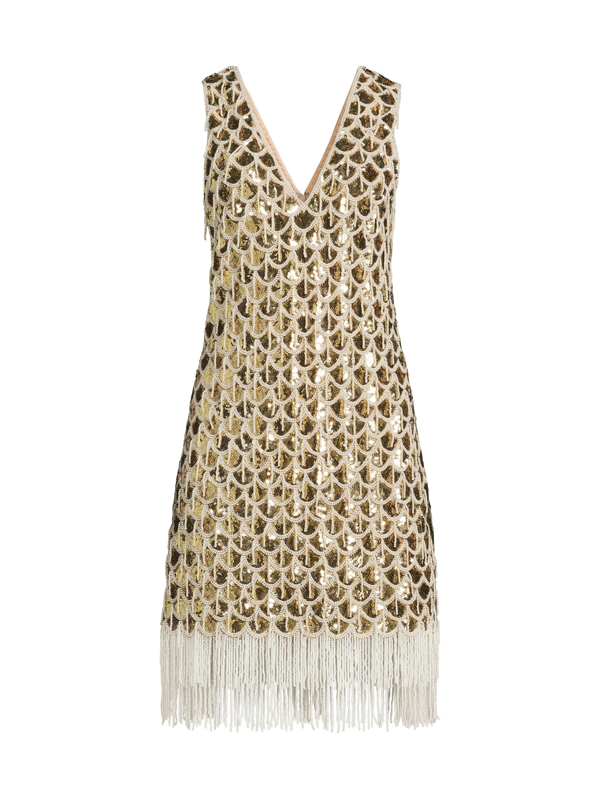 Ungaro Women's Eastyn Embellished A-Line Cocktail Dress - Gold