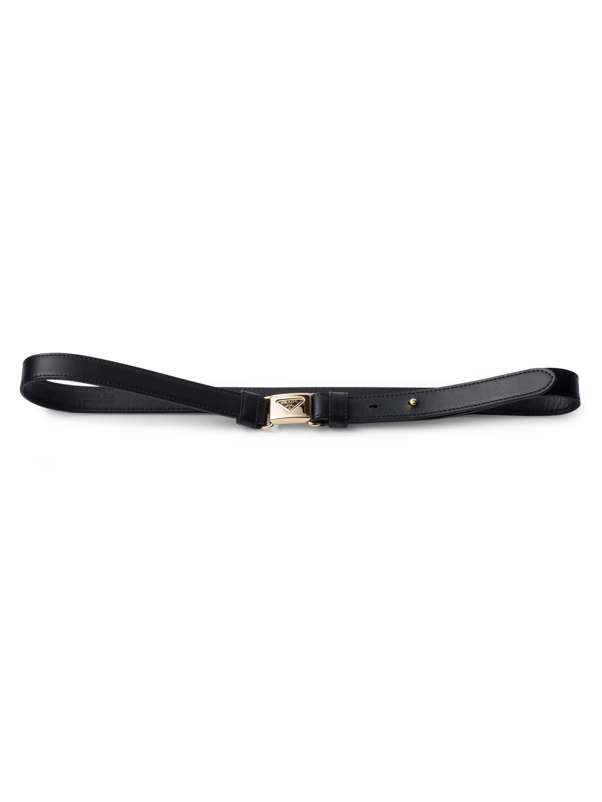 Prada Women's Leather Belt - Black