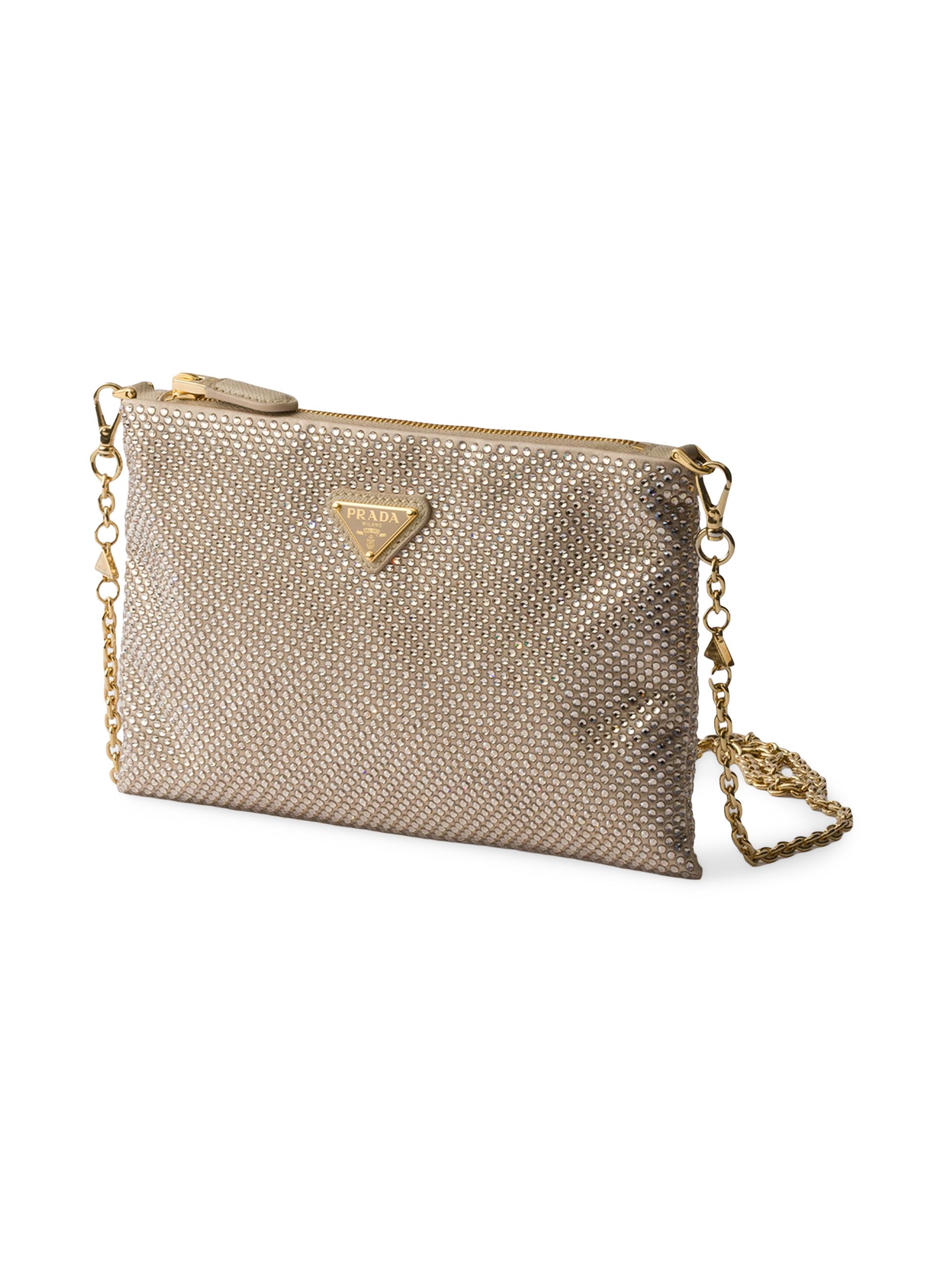 Prada Mini Crystal-Studded Shoulder Bag | Saks Fifth Avenue